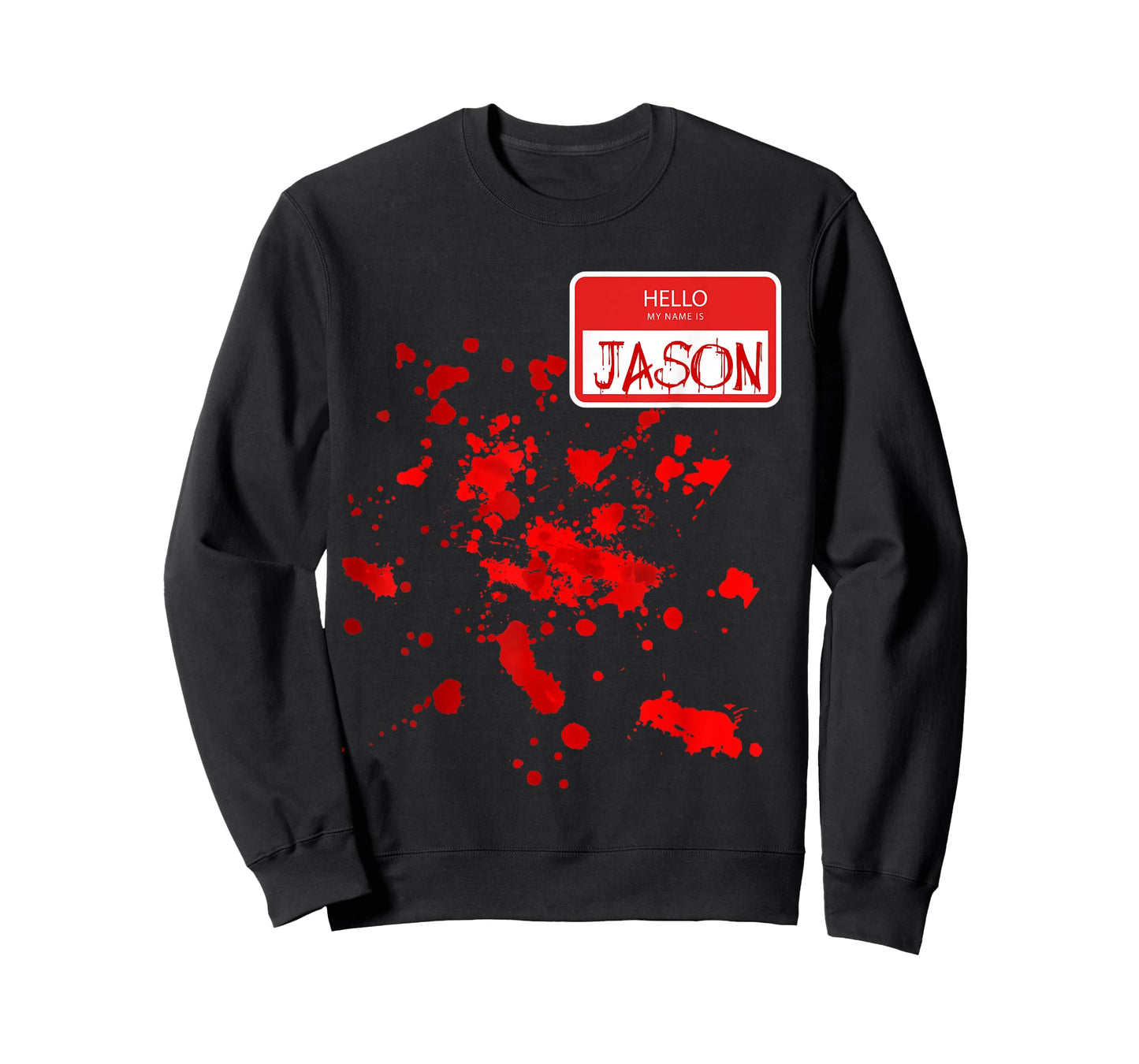 Hello my Name is Jason Blood DIY Halloween Party Costume Tee T-Shirt