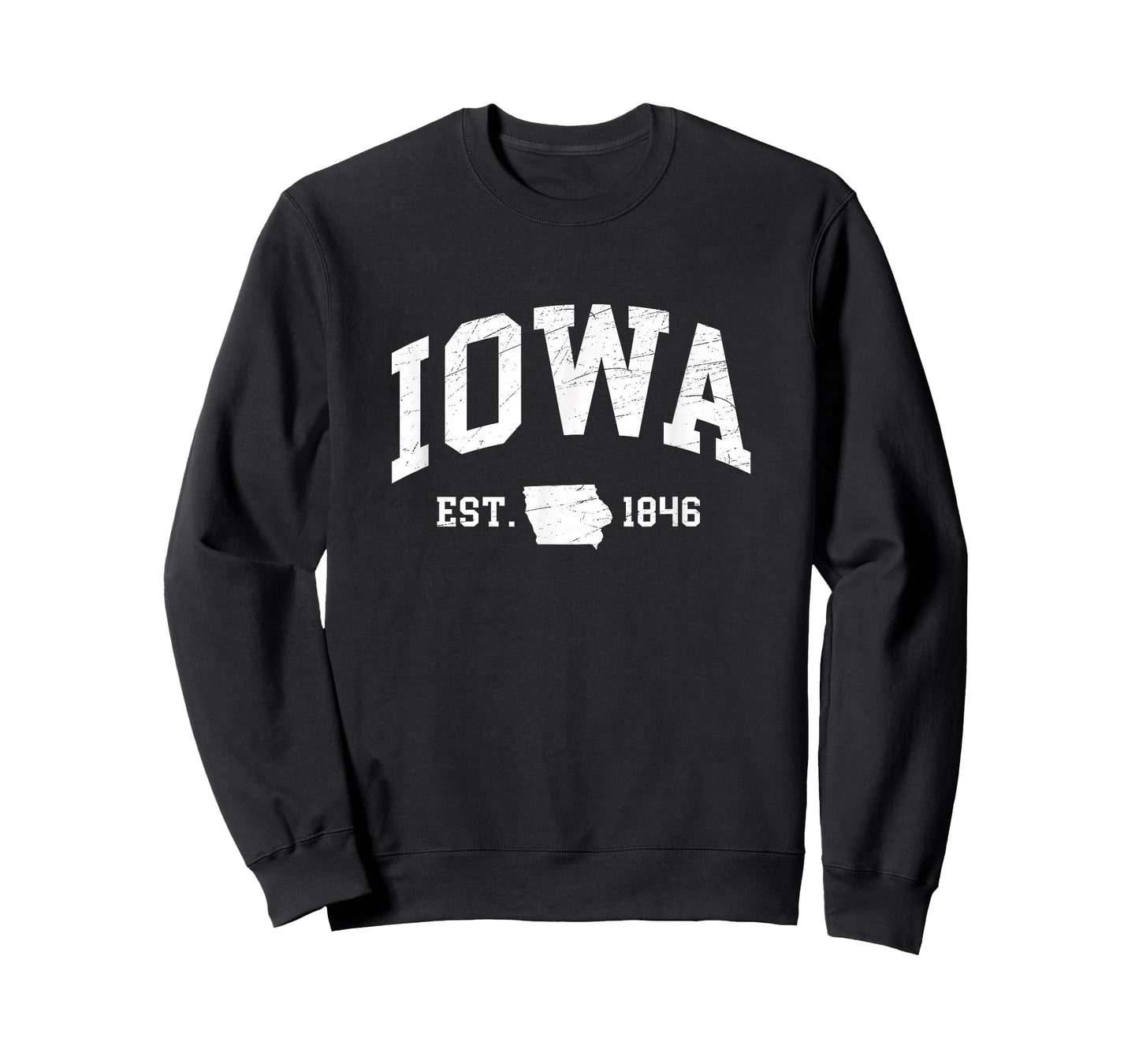 Iowa - Est. 1846 - Distressed/Worn Design - Classic T-Shirt