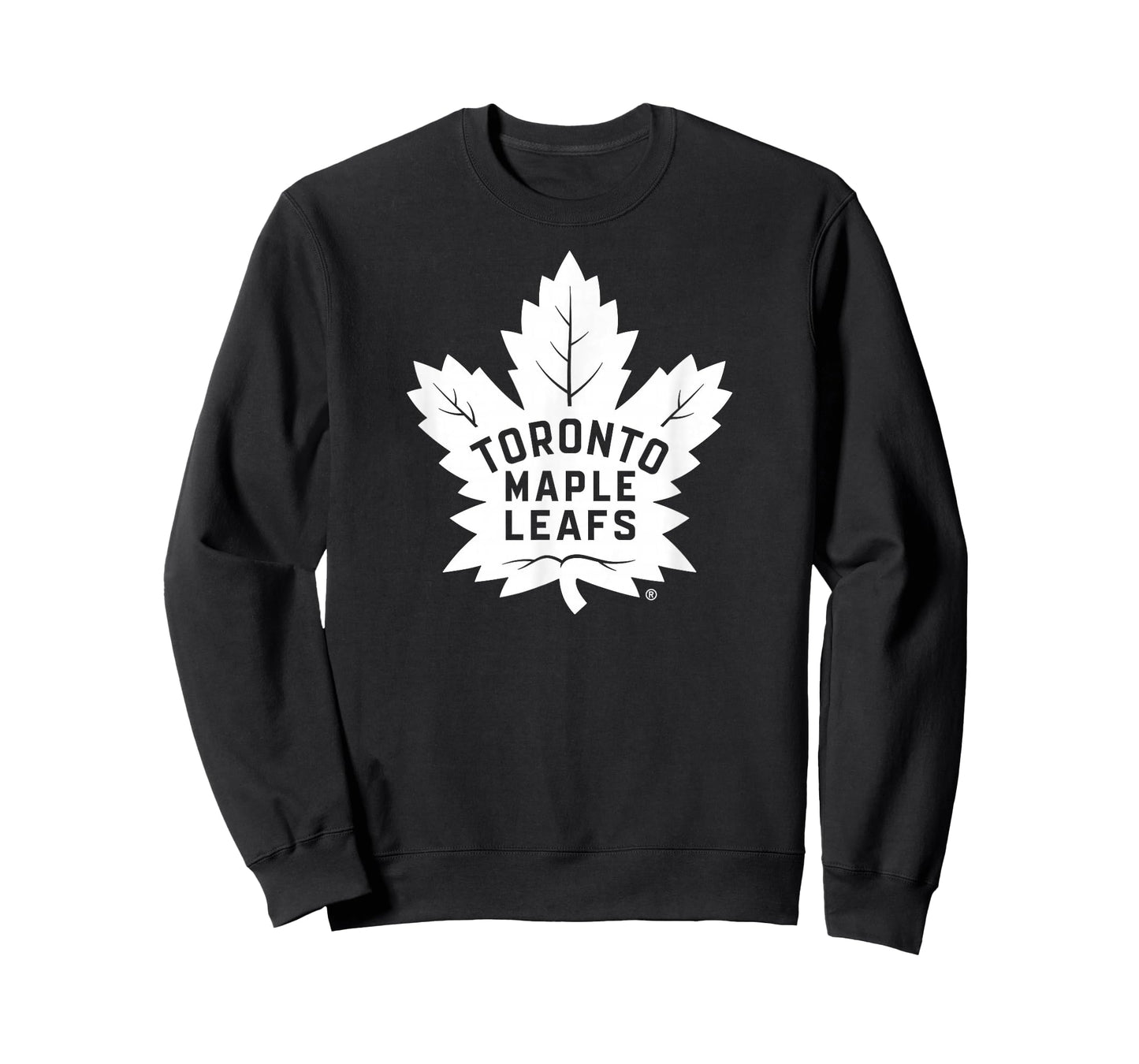 Toronto Maple Leafs Two Tone Black NHL Officially Licensed T-Shirt