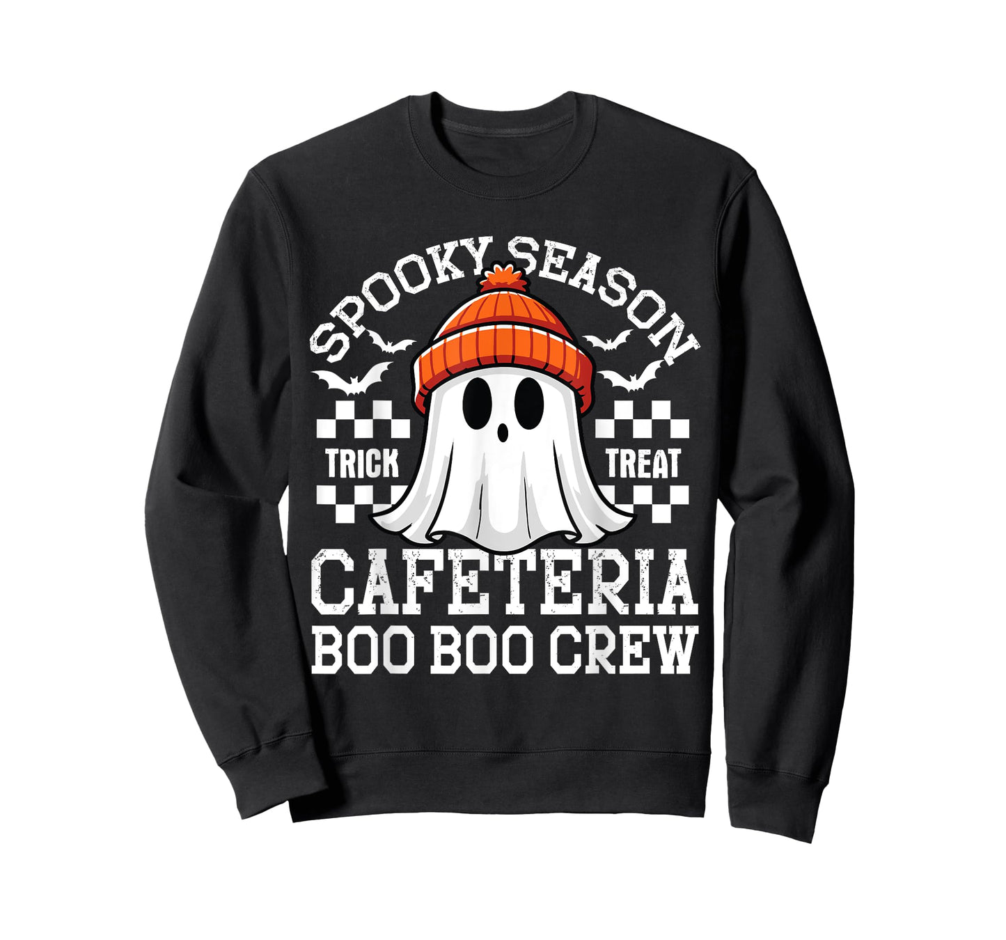 Spooky Season A Cafeteria Boo Crew Teacher Lunch Lady Squad T-Shirt