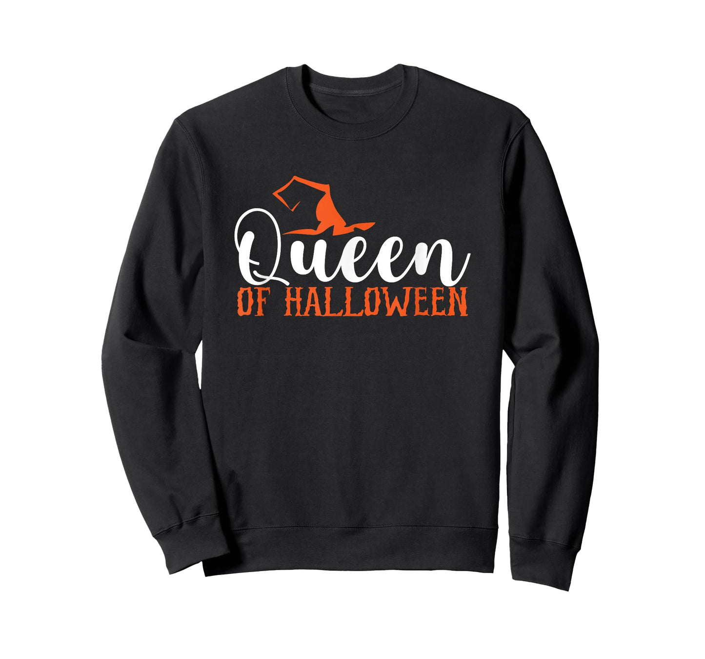 Queen Of Halloween Funny Witch Hat T-Shirt