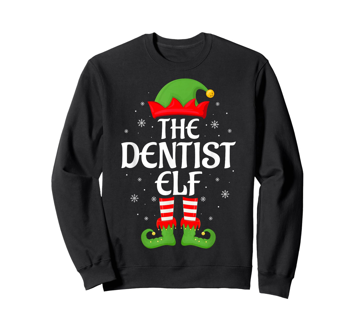 Dentist Elf Xmas Family Matching Elf Squad Christmas T-Shirt