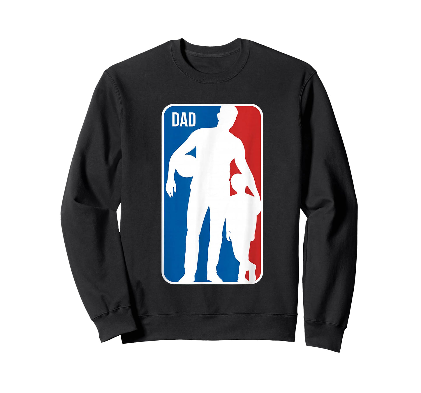 Dad Sports Logo Basketball Dad Son Silhouette Fathers Day T-Shirt