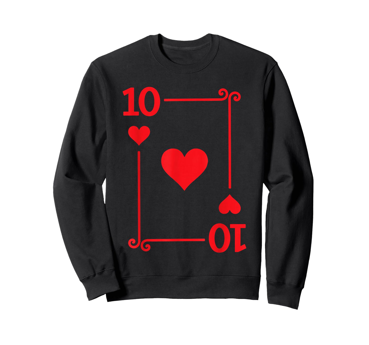 Playing Cards Costume - 10 Hearts Card - Ten Card T-Shirt