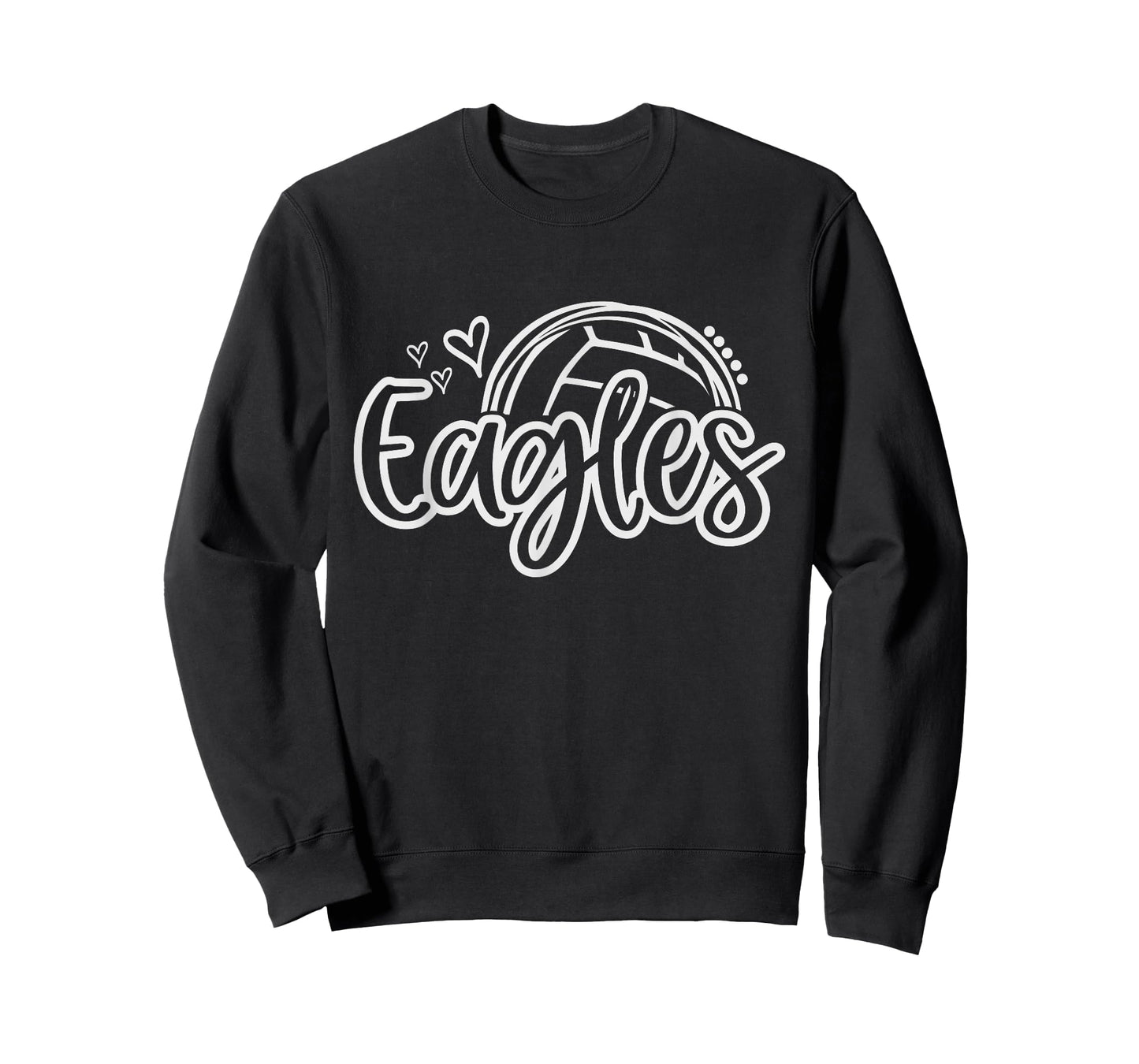 Volleyball Eagle School Sports Fan Team Spirit T-Shirt