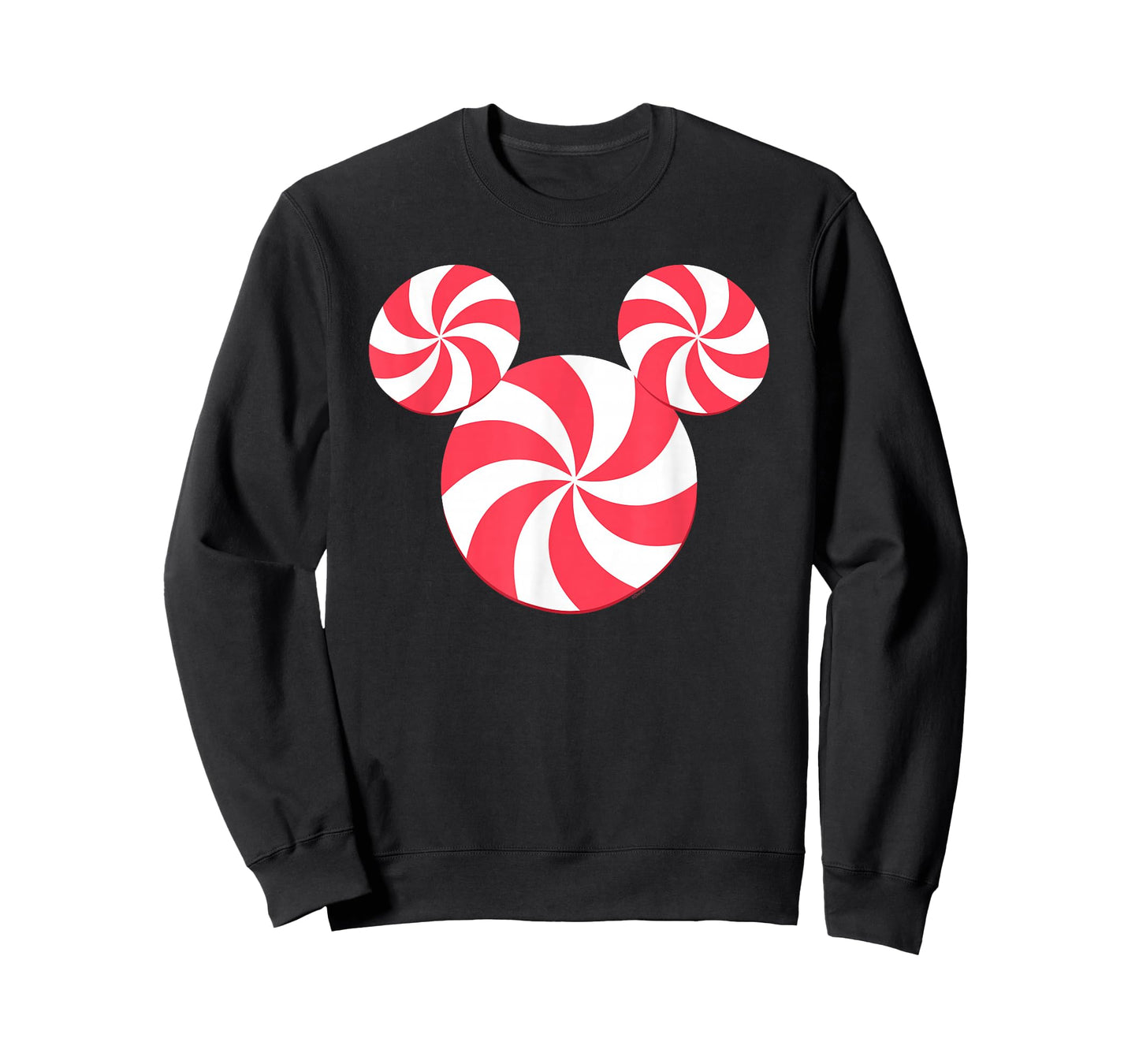 Disney Mickey Mouse Icon Christmas Peppermint Candy Holiday T-Shirt
