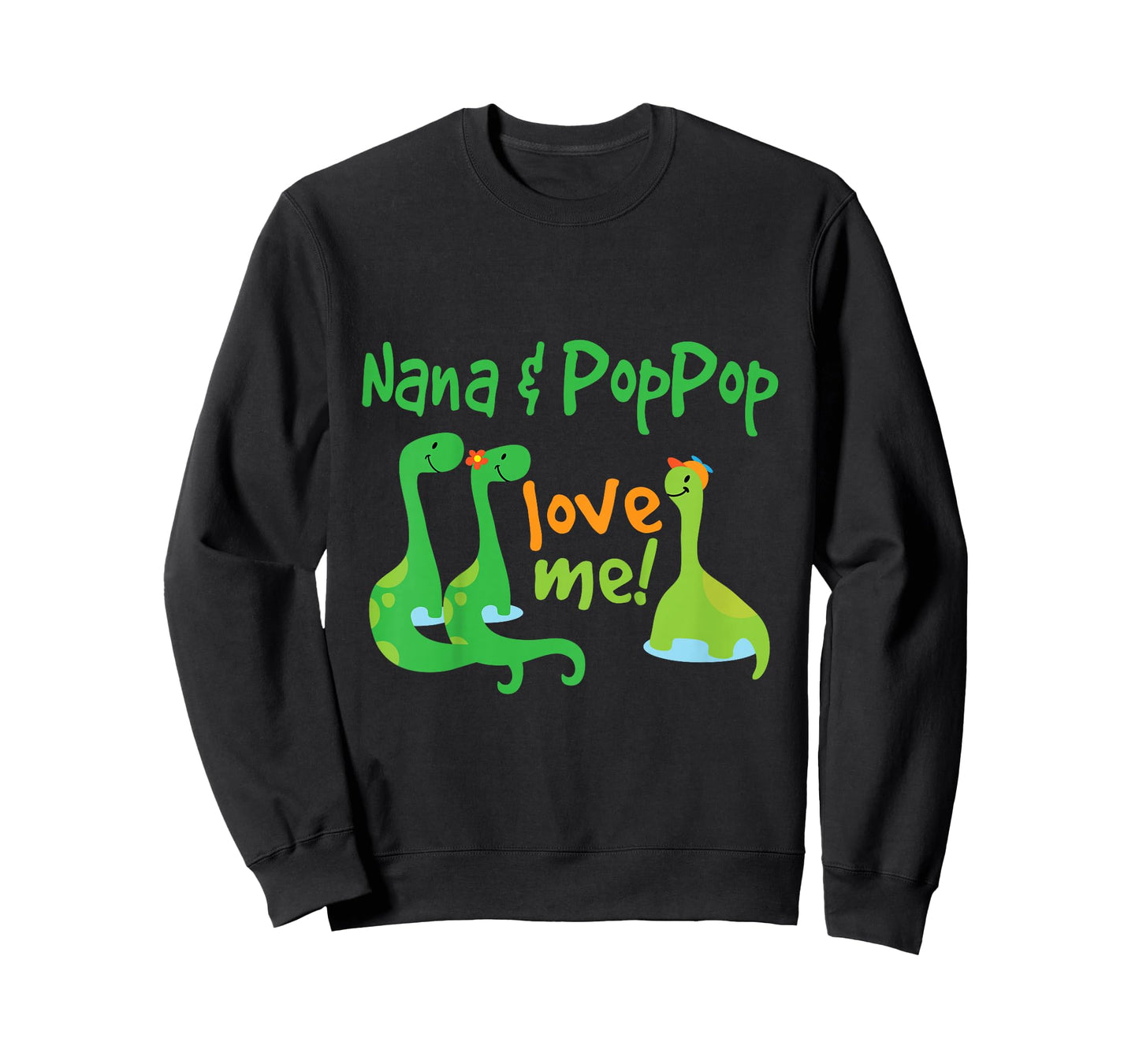 Kids Nana and PopPop Love Me Grandson Dinosaur T-Shirt