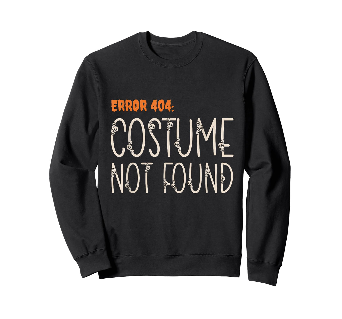 Error 404 Costume Not Found Outfit Funny Lazy Halloween T-Shirt