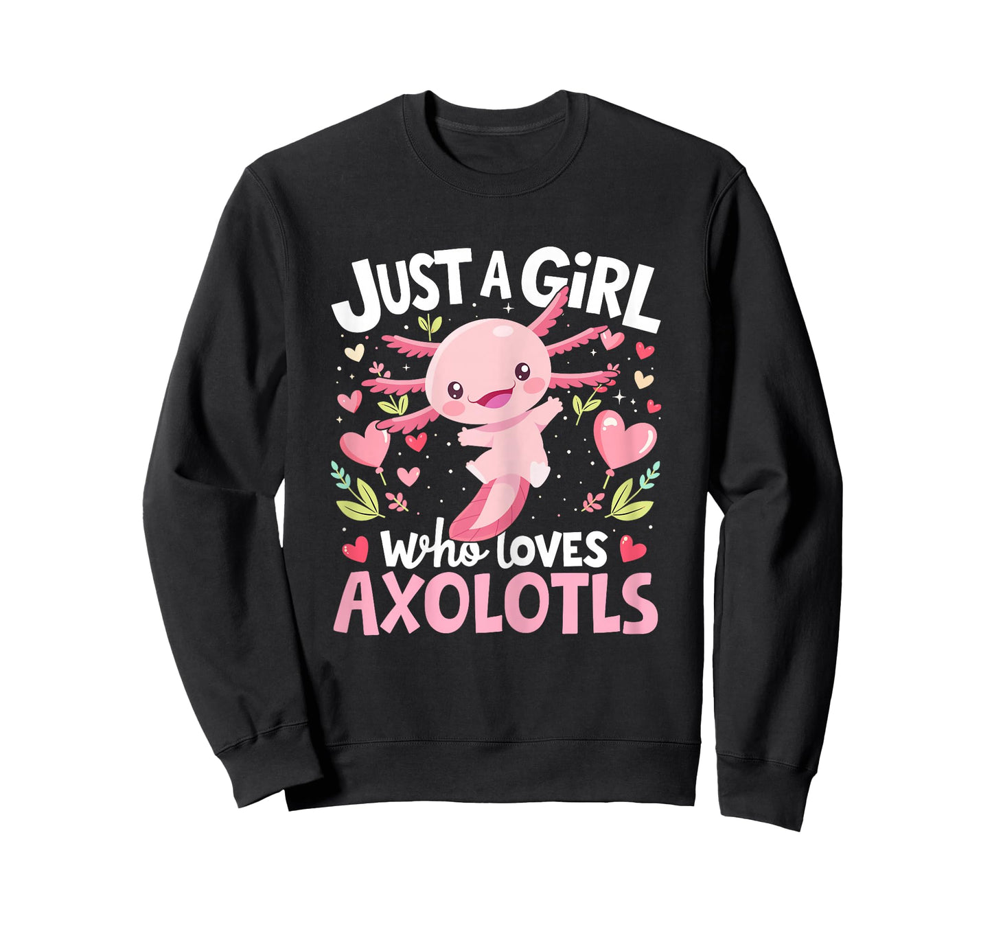 Kawaii Axolotl Shirt Just A Girl Who Loves Axolotls Kids Boy T-Shirt