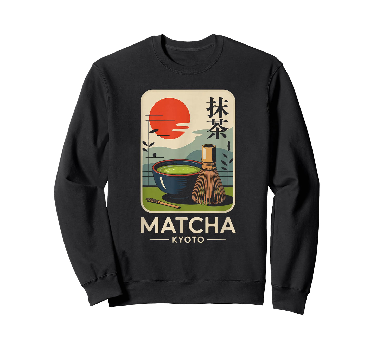 Matcha Japan Kyoto Tea Retro Japanese Kanji Souvenir T-Shirt
