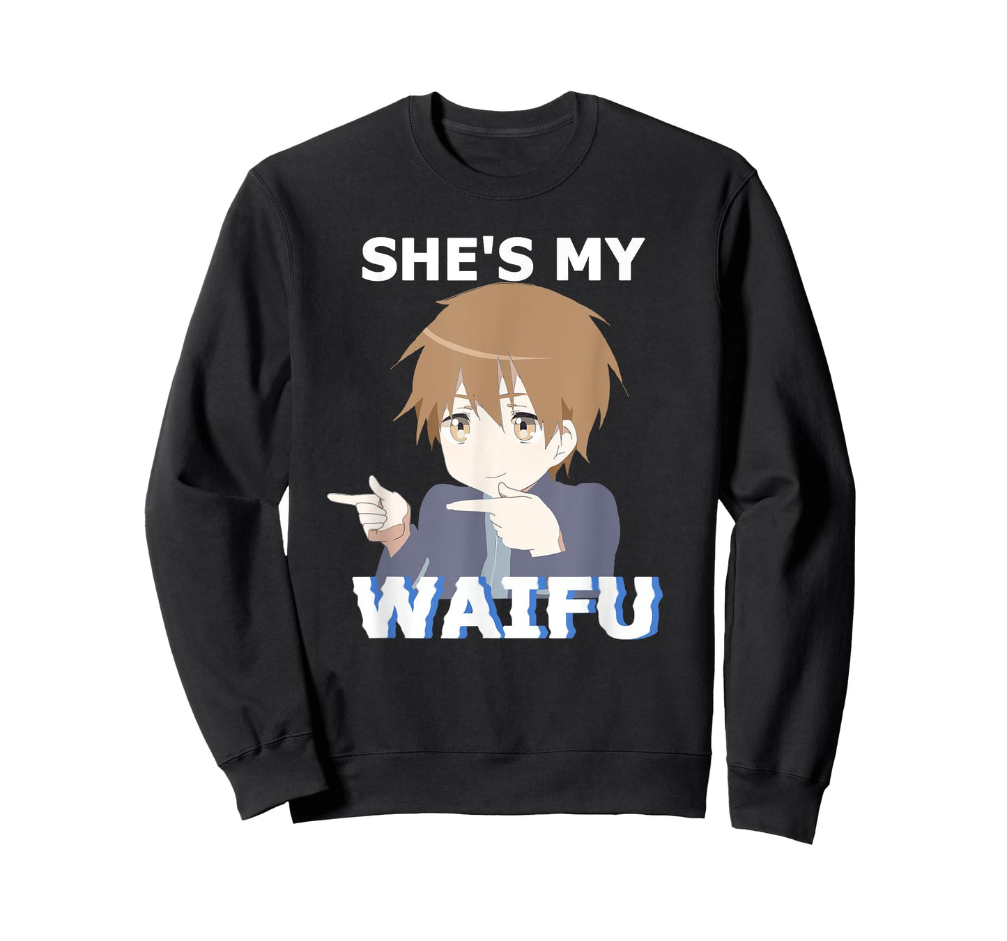She's my Waifu He's my Husbando Anime Manga Couple Matching T-Shirt