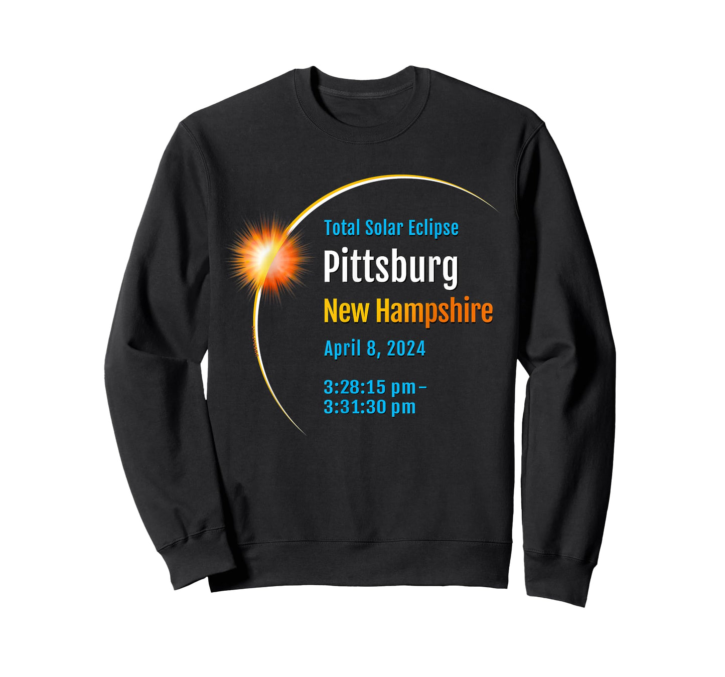 Pittsburg New Hampshire NH Total Solar Eclipse 2024 :: 1 :: T-Shirt