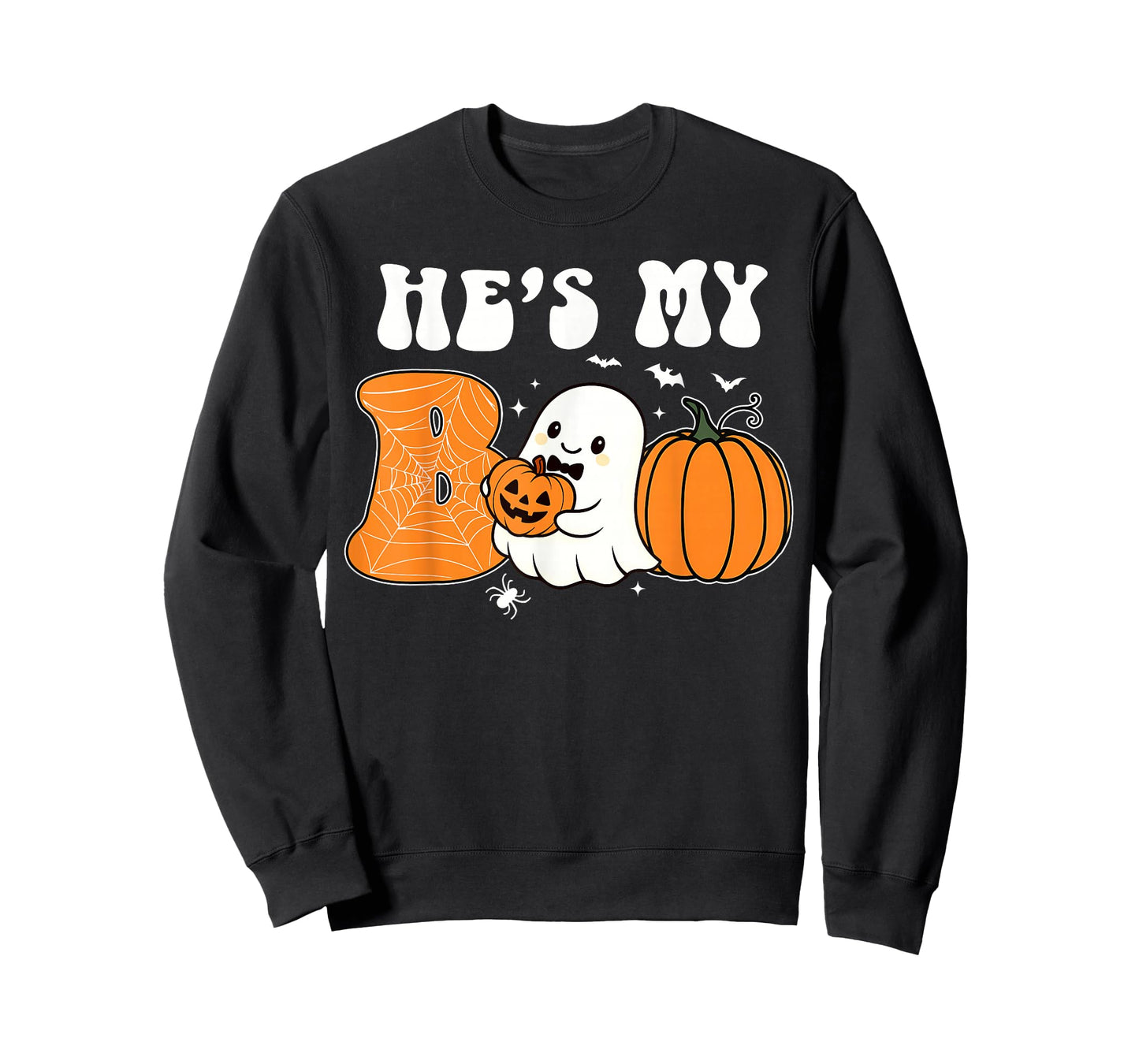 He's My Boo Funny Matching Halloween Couples She's My Boo T-Shirt