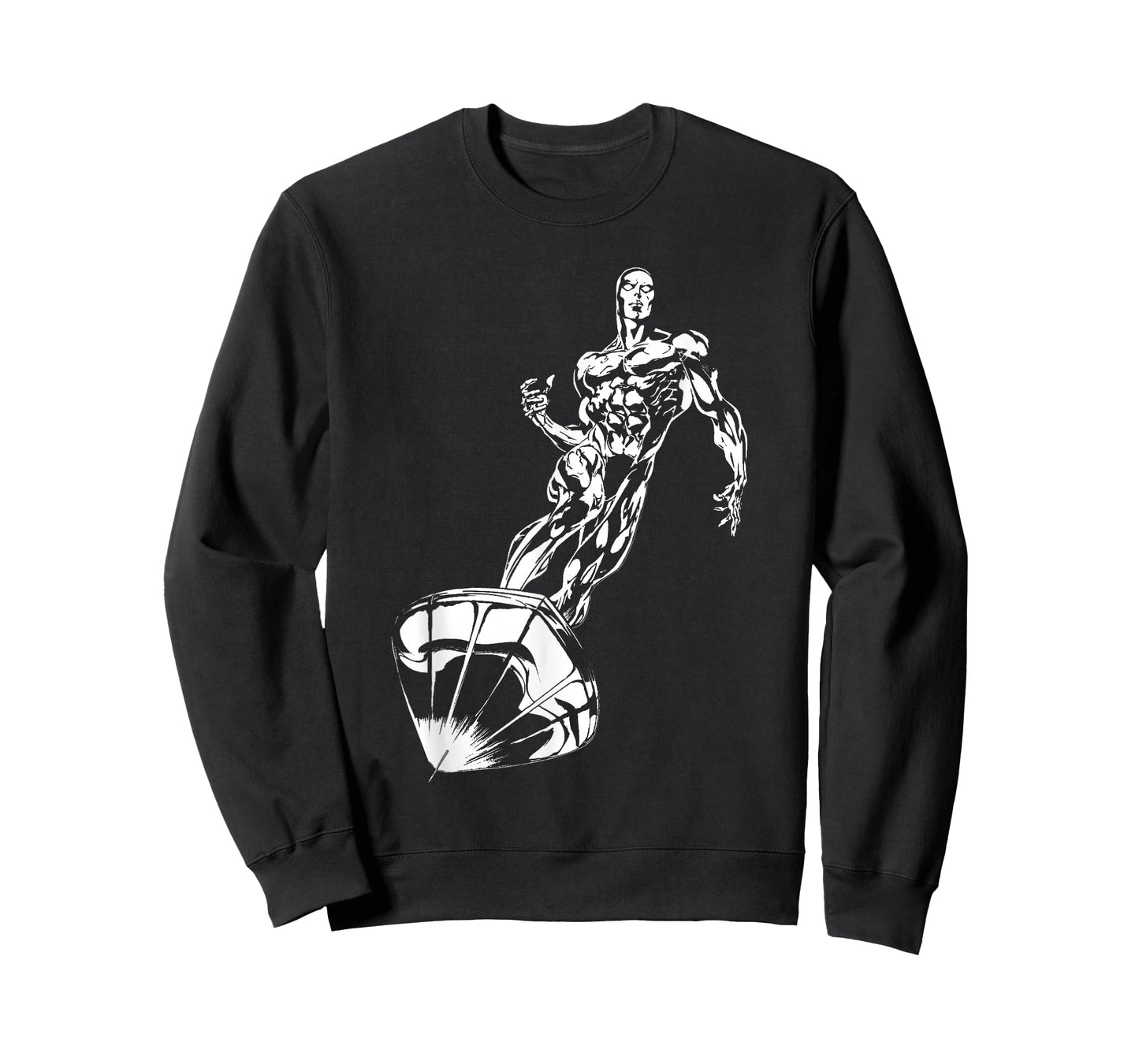 Marvel Comics Retro Classic Silver Surfer Full Body Portrait T-Shirt
