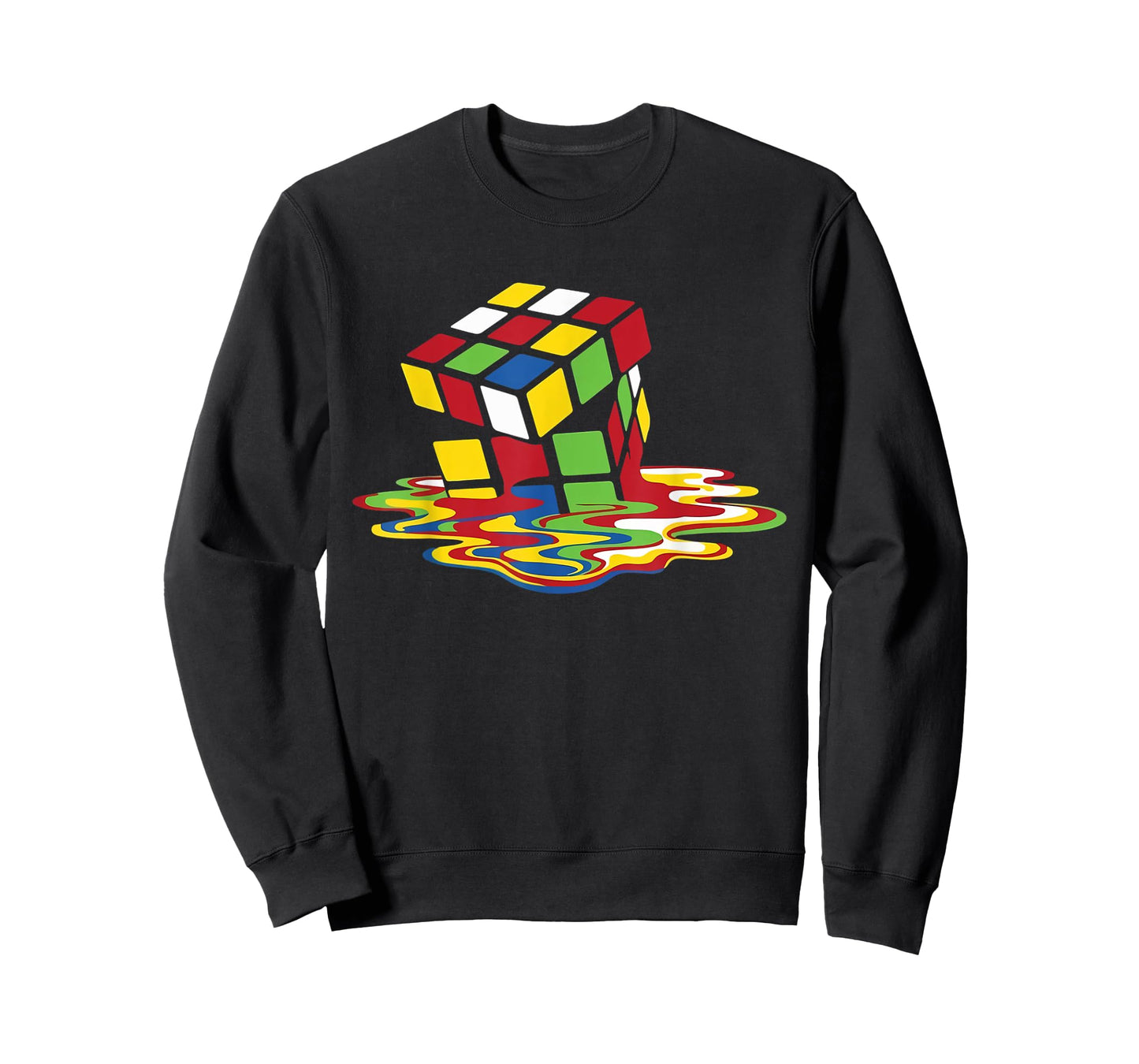 Melting Cube Funny Retro Gaming Rubik Puzzle Nerd Geek Gift T-Shirt