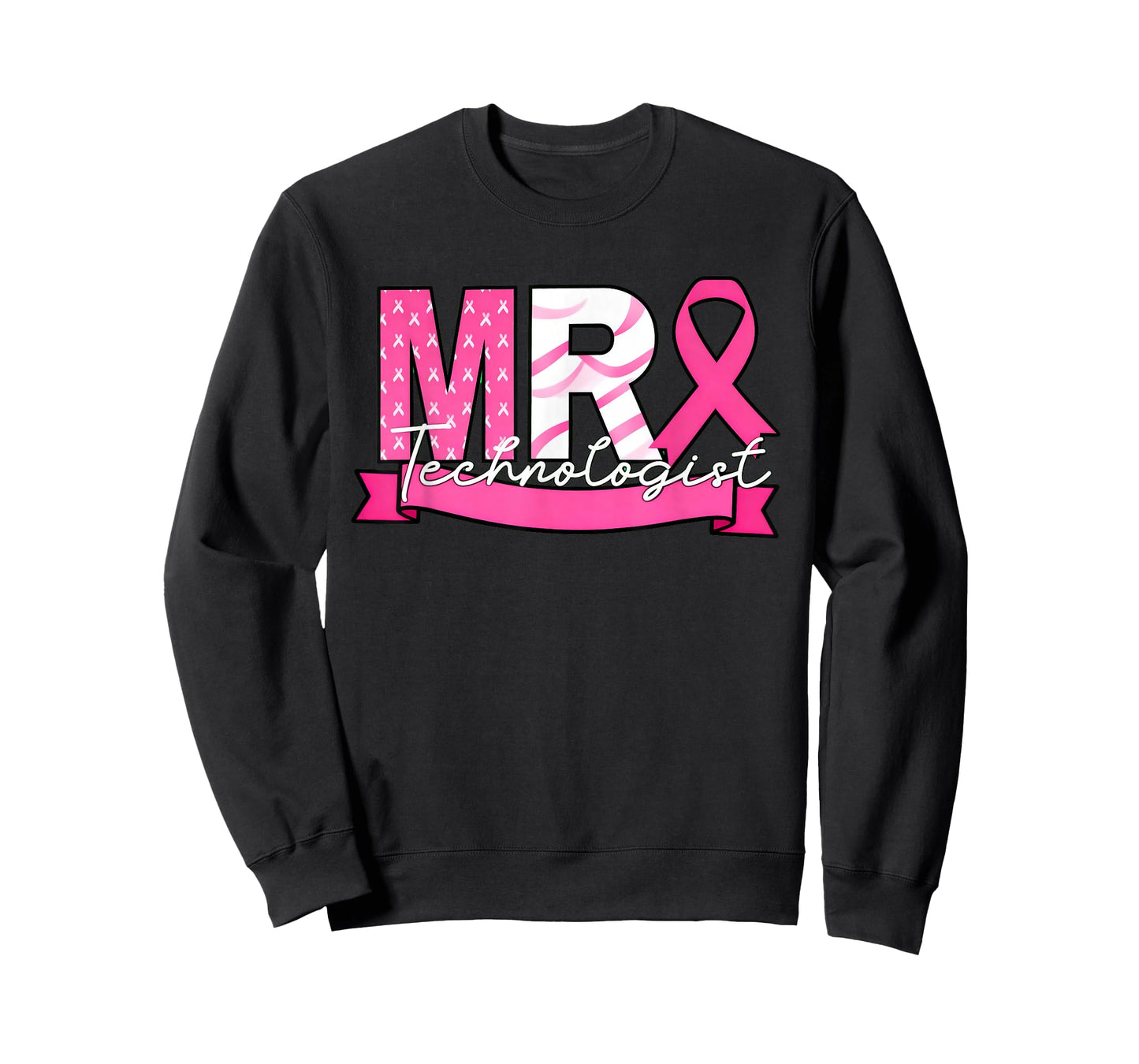 MRI Technologist Breast Cancer Awareness Sweat Diagnostic Im T-Shirt