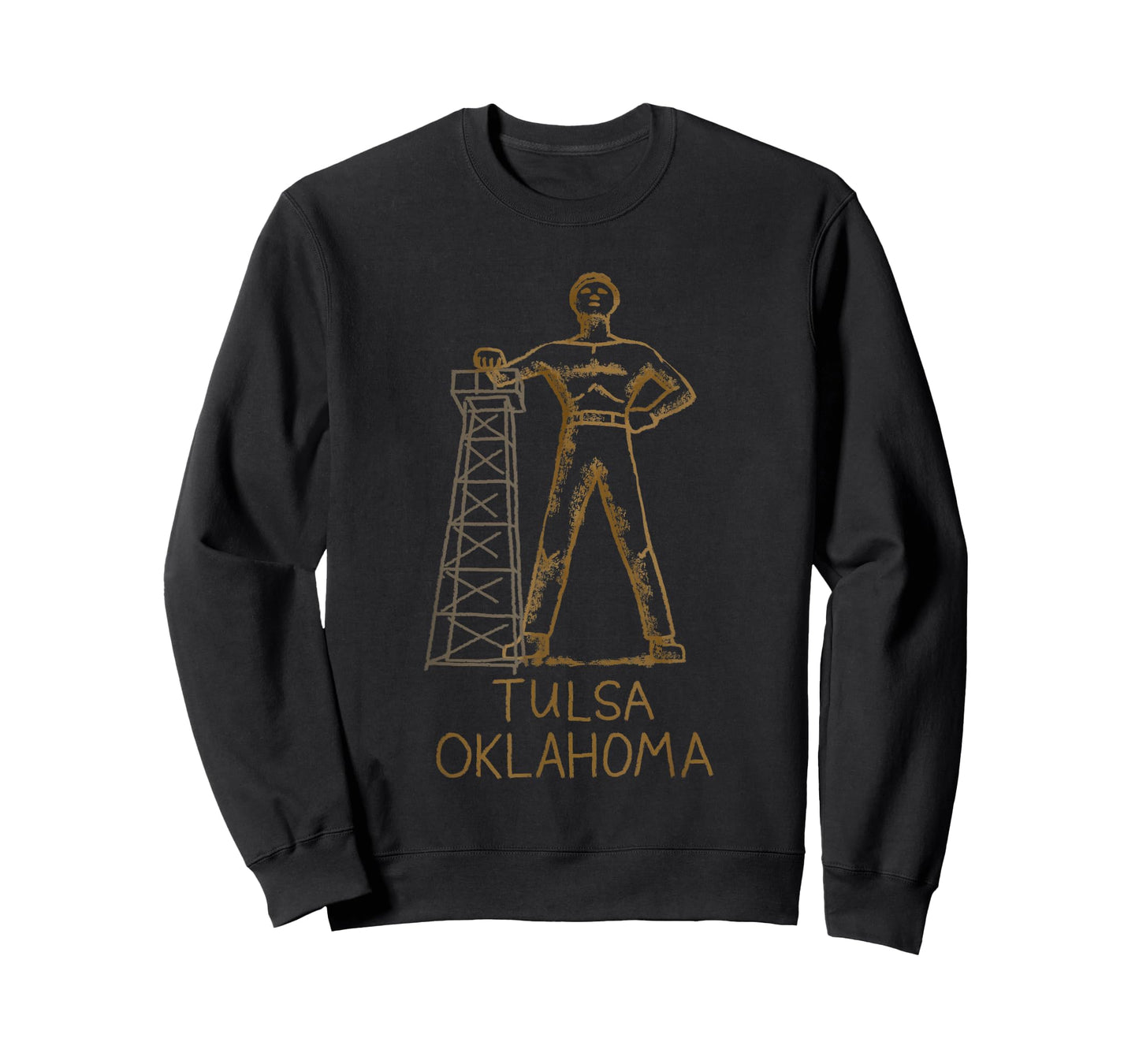 Tulsa Golden Driller Oklahoma T shirt Tshirt tee T-Shirt