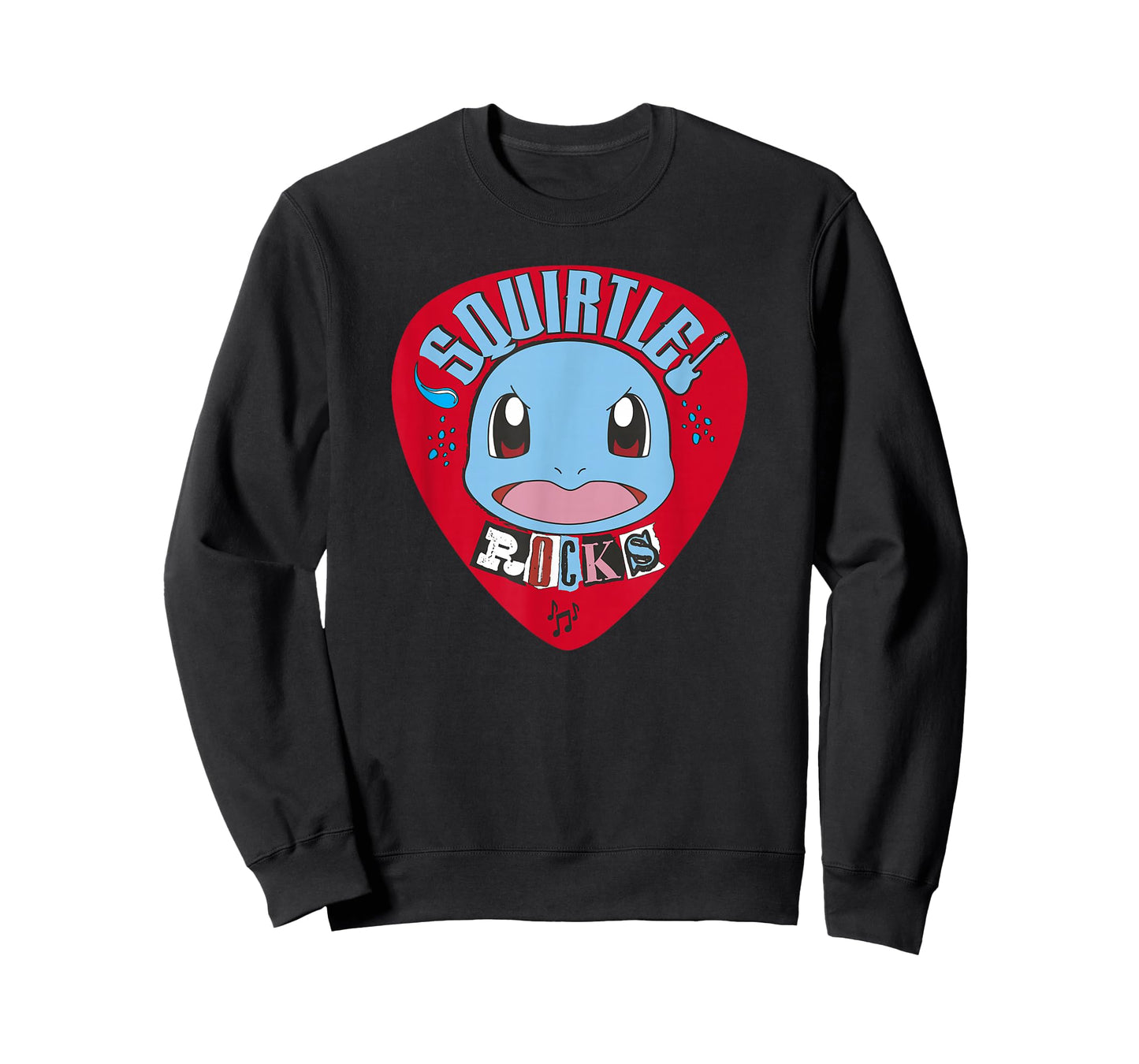 Pokémon Squirtle Rocks Retro Guitar Pick Portrait T-Shirt