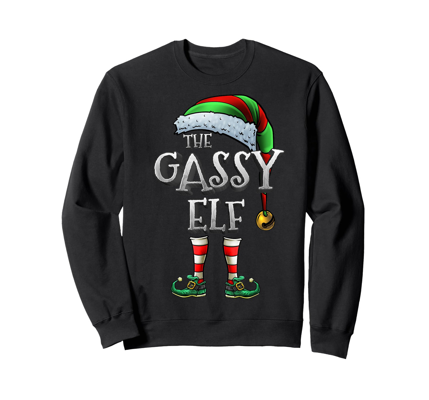 The Gassy Elf Shirt Matching Family Gassy Christmas Elf T-Shirt