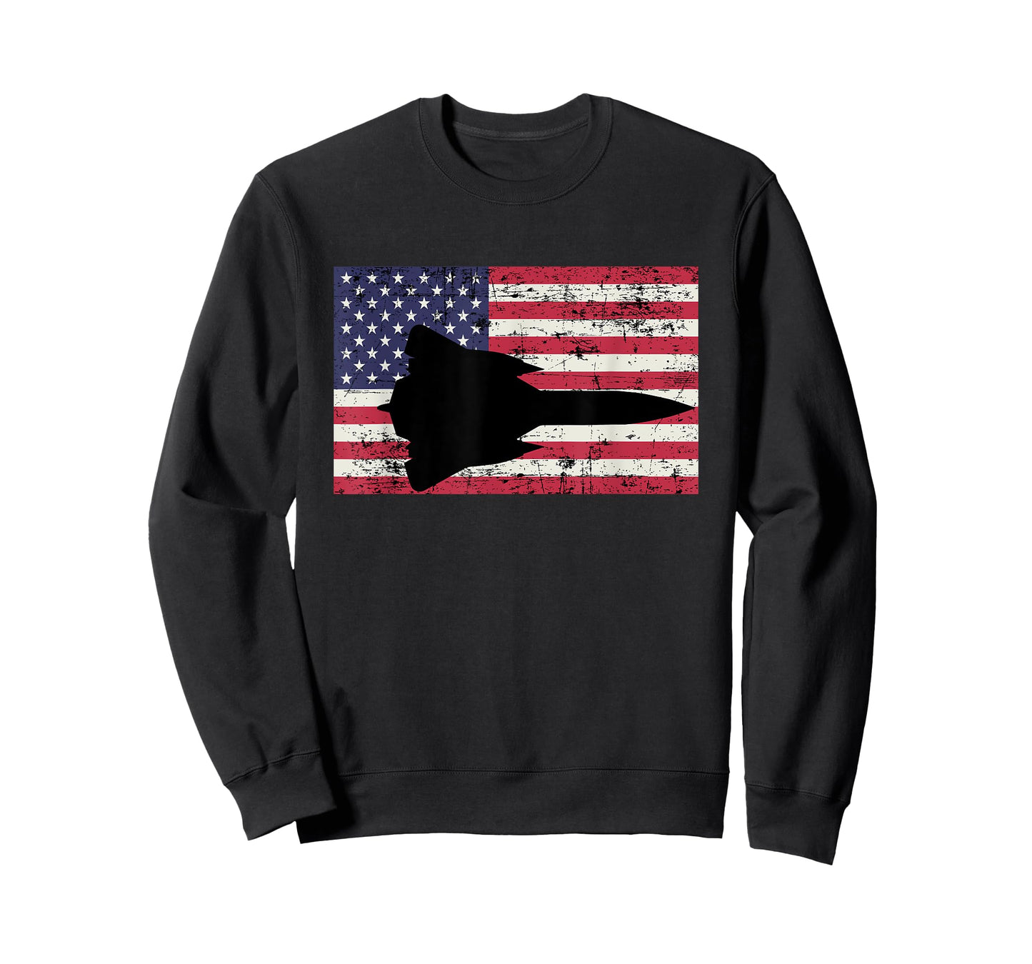 Patriotic SR-71 Blackbird jet American flag Women Men T-Shirt