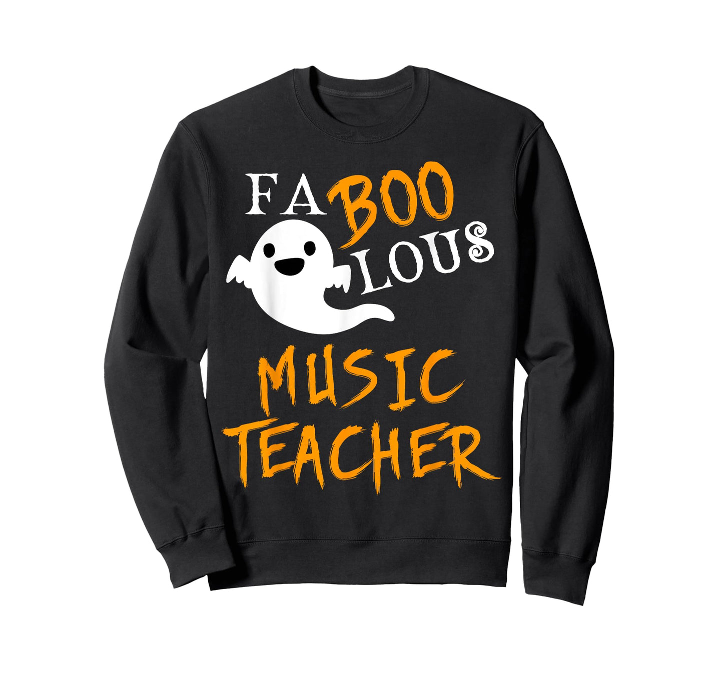 Faboolous Music Teacher Ghost Halloween Funny T-Shirt
