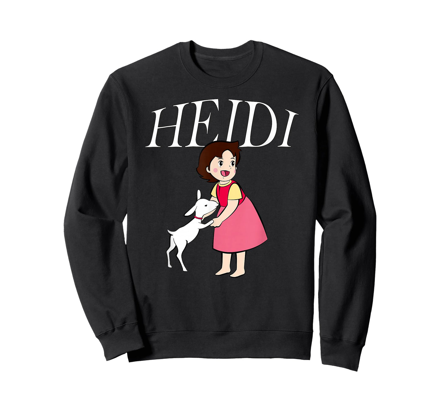 Heidi with Goat Cute Cartoon TV Series with Logo T-Shirt