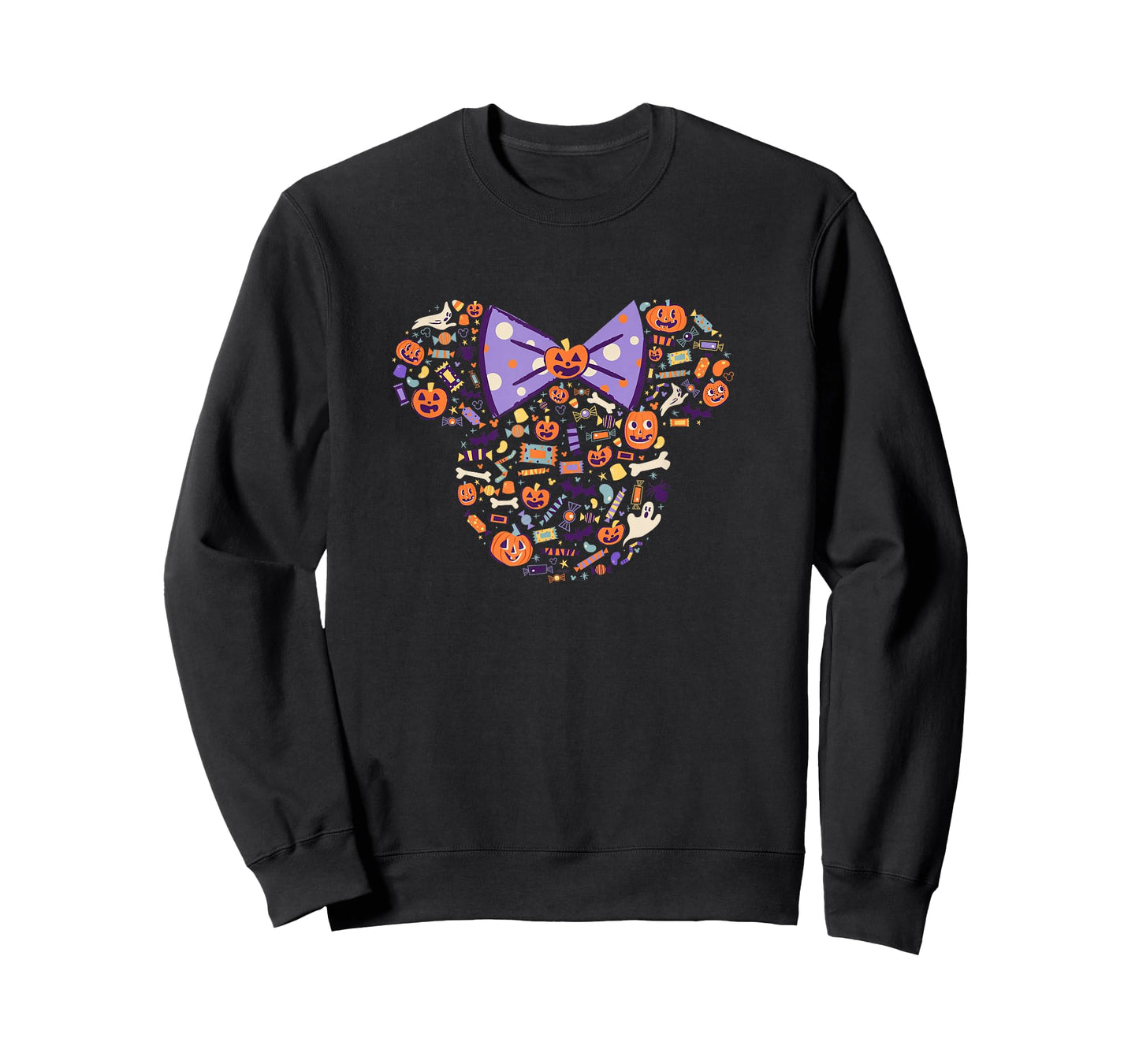 Disney Minnie Mouse Icon Candy and Pumpkins Halloween T-Shirt