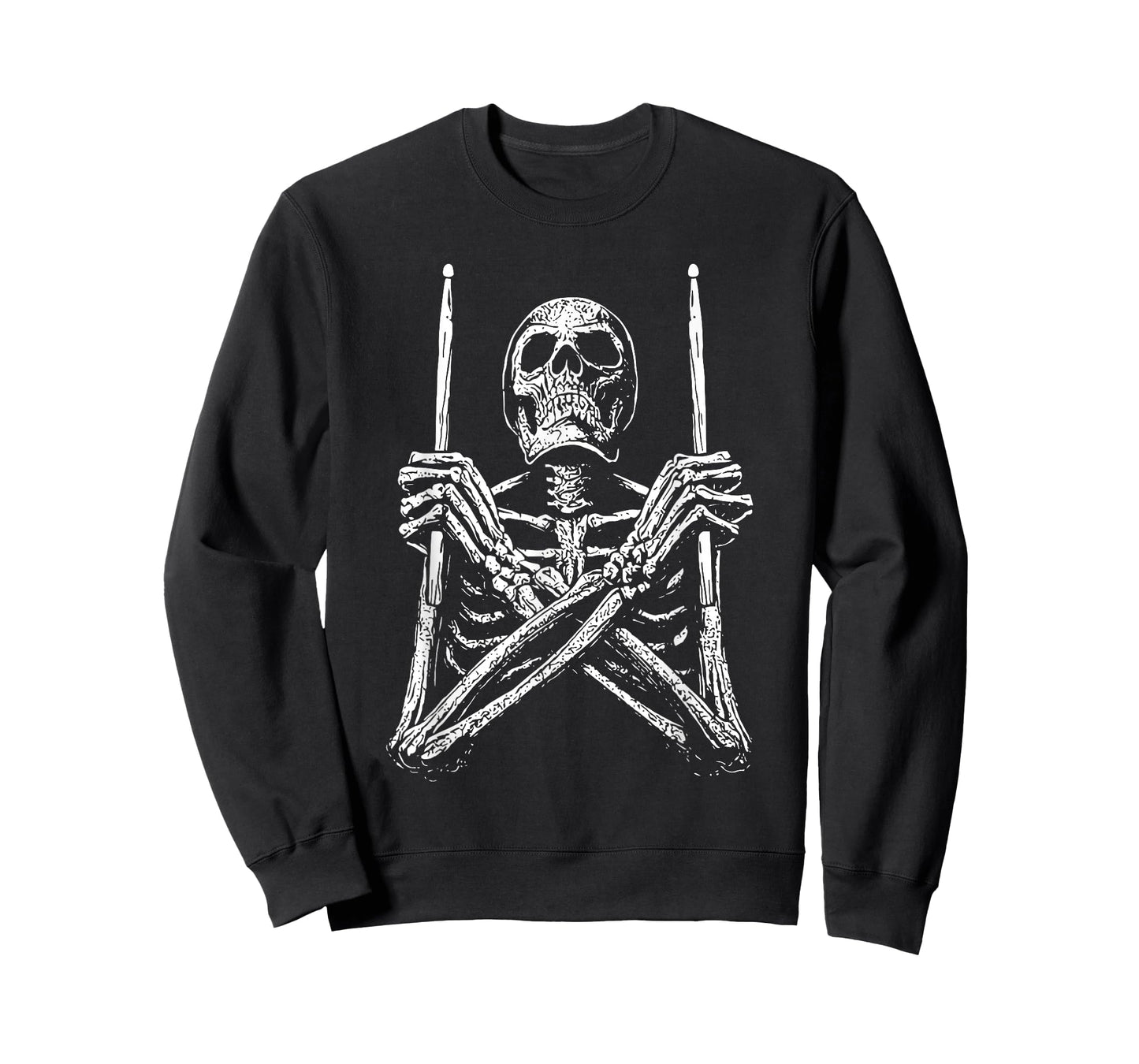 Skeleton Drummer Halloween Costume Percussion Drum Player T-Shirt