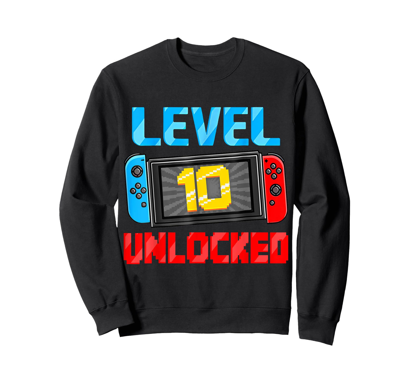 Level 10 Unlocked Gamer 10th Birthday Gift Video Game Boys T-Shirt
