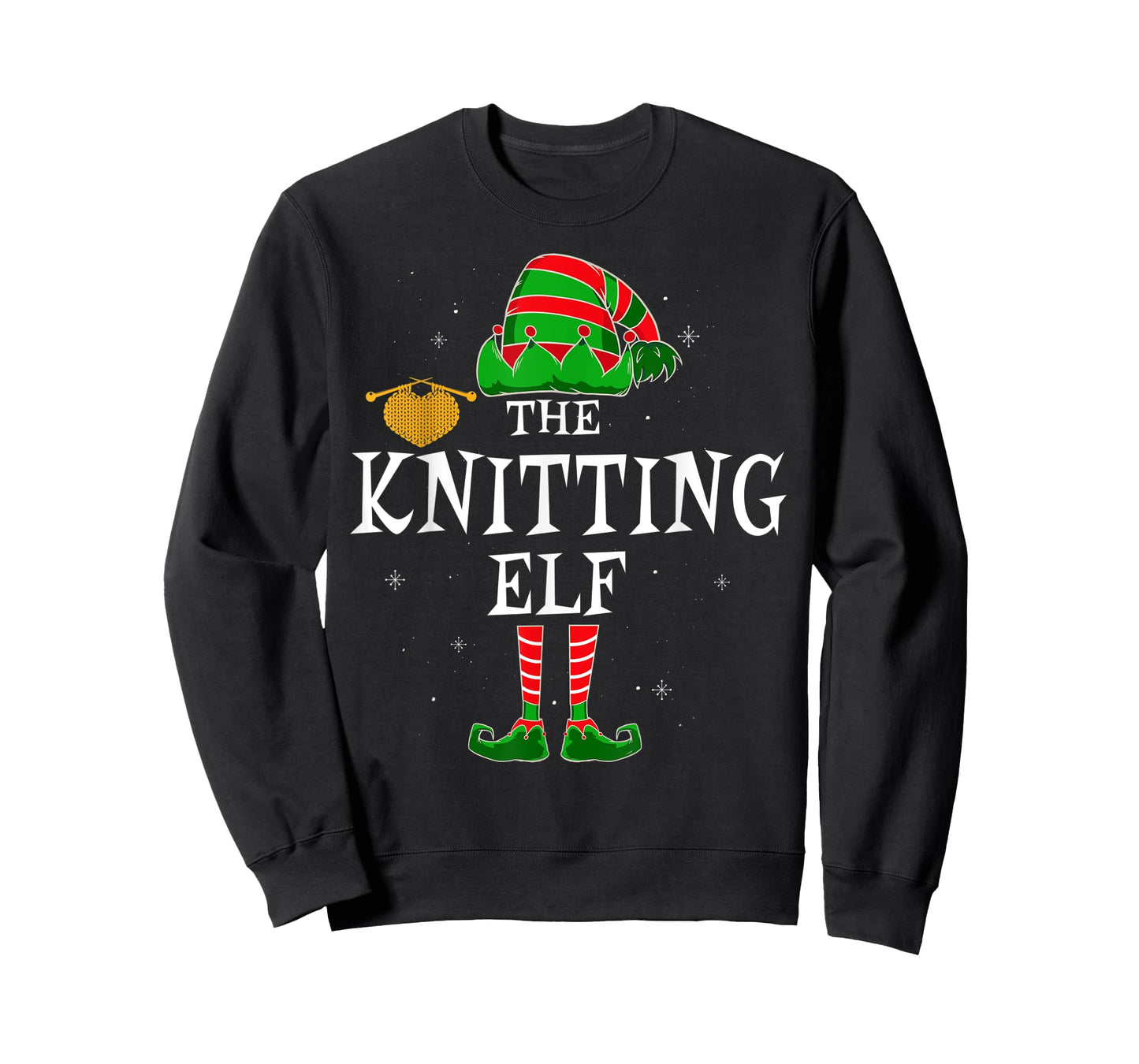 The Knitting Elf Group Matching Family Christmas Funny T-Shirt