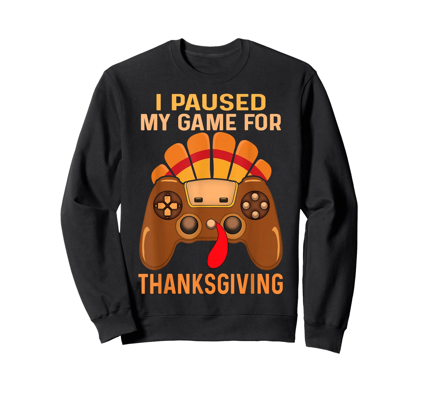 Happy Thanksgiving gaming fall Turkey gamer boys kids men T-Shirt