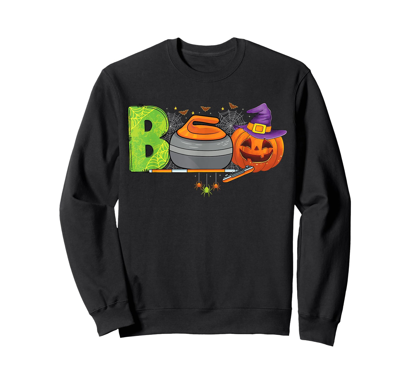 Boo Curling Player ice Sports Curling Halloween costume T-Shirt