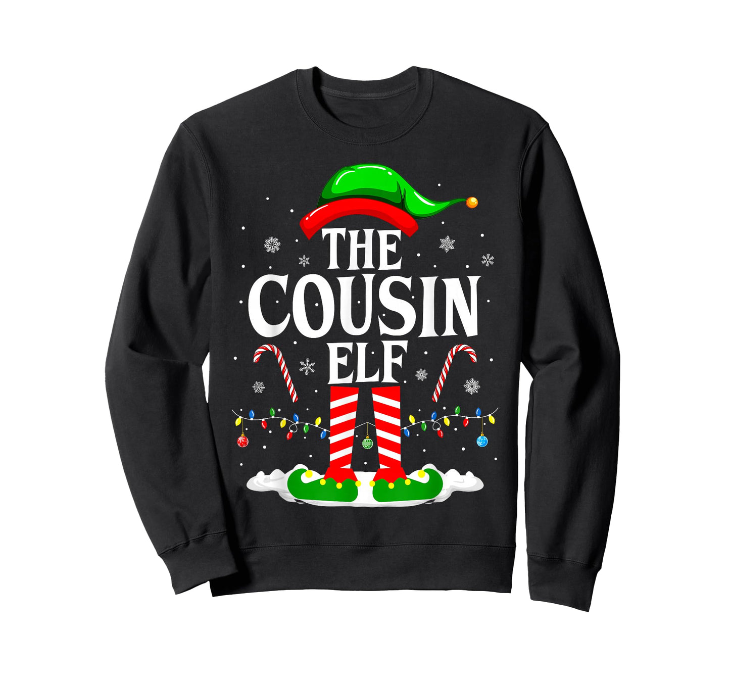 The Cousin Elf Funny Xmas Elf Matching Family Christmas T-Shirt