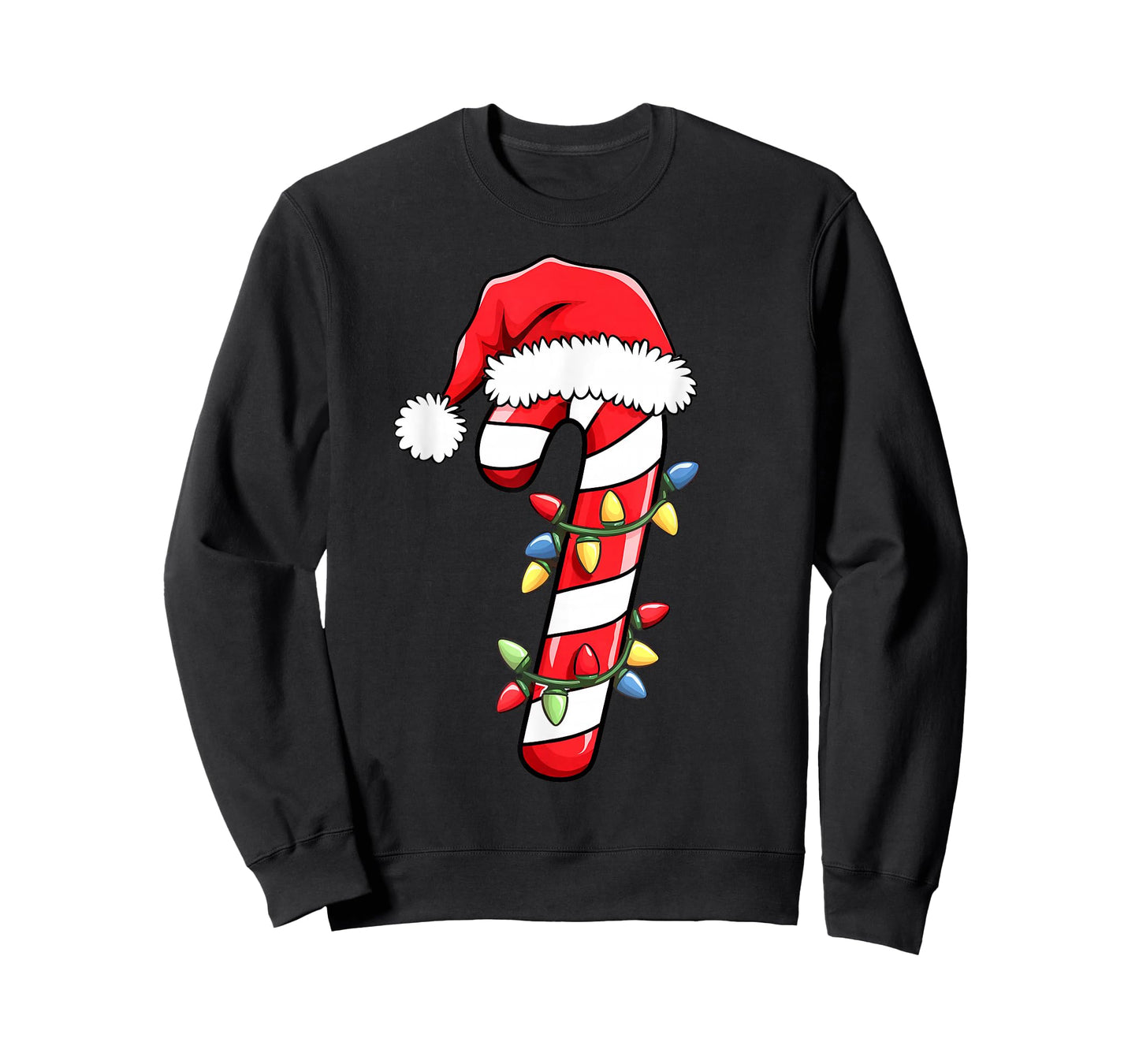 Christmas Candy Cane Santa Xmas Family Kid Toddler Women Men T-Shirt