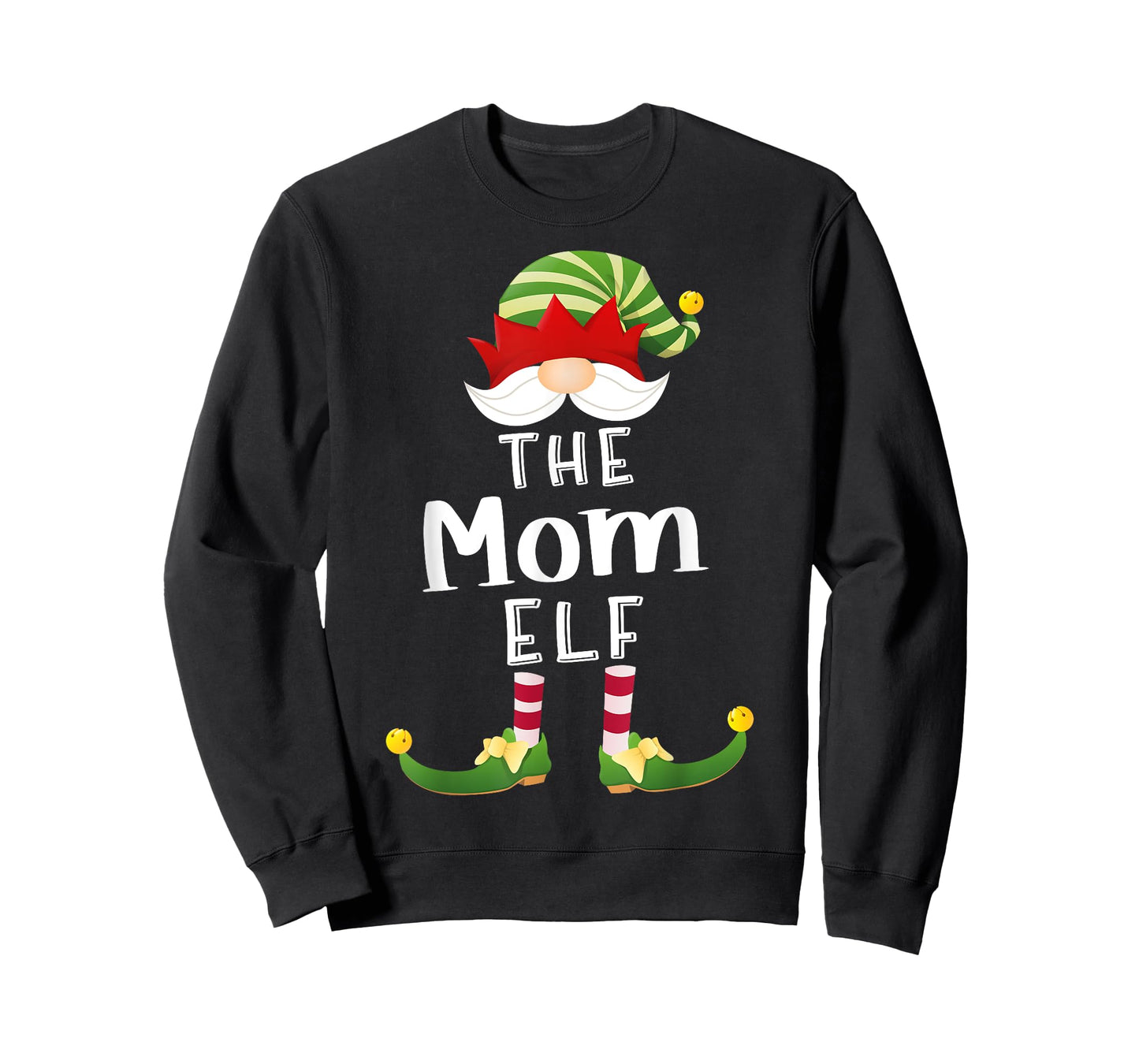 Mom Elf Group Christmas Funny Pajama Party T-Shirt