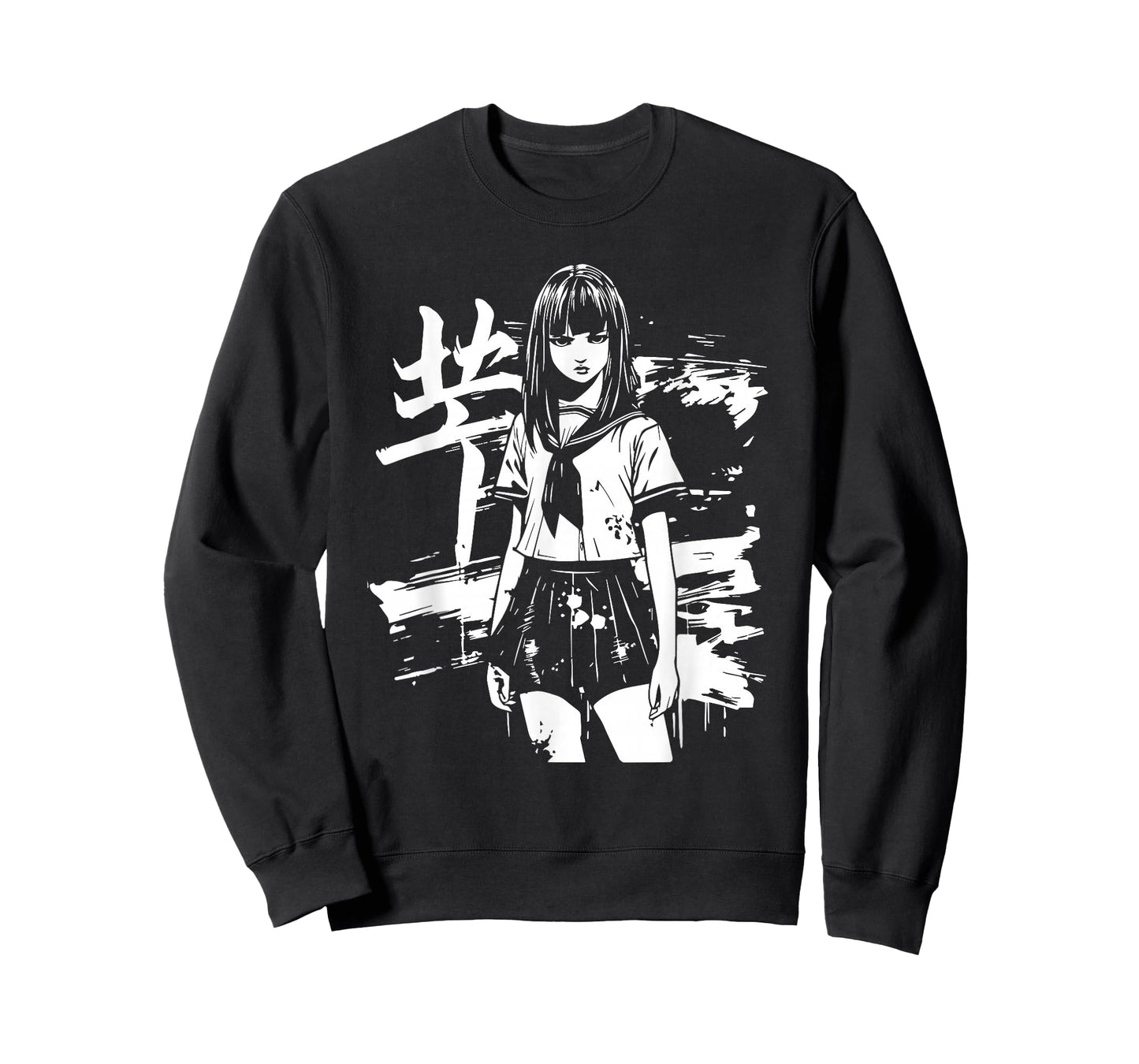 Anime Horror Girl Aesthetic Soft Grunge Waifu Japanese Otaku T-Shirt