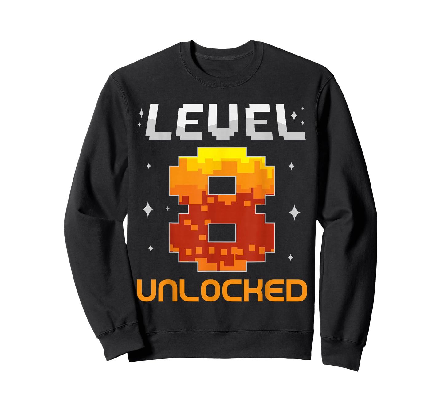 Level 8 Unlocked 8th Birthday Eight Years Old Gamer Gaming T-Shirt