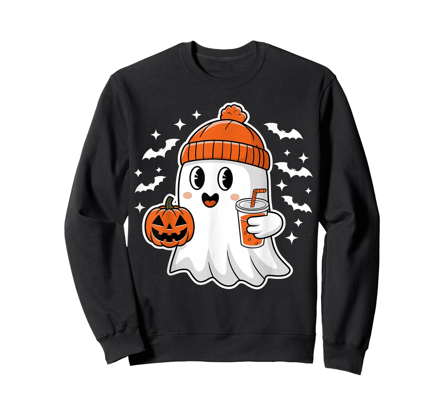 Halloween Ghost Drink Pumpkin T-Shirt