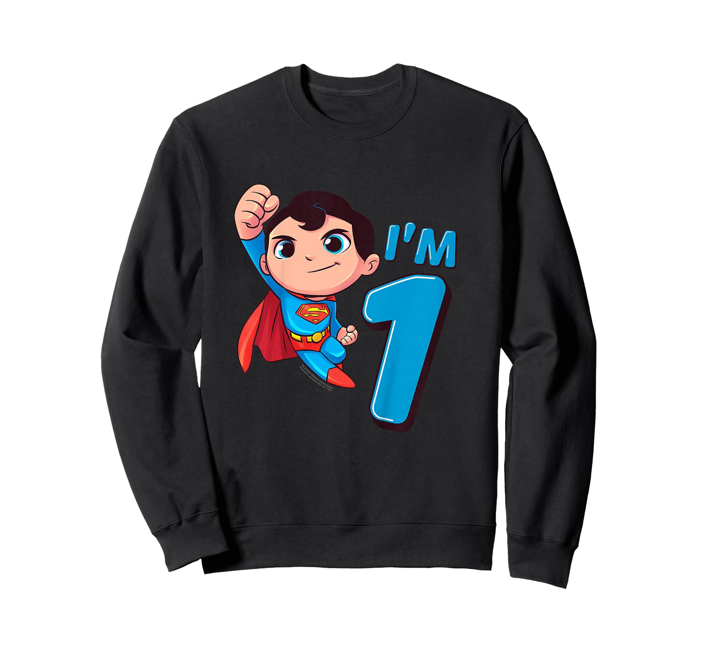 Kids Superman 1st Birthday Cute I'm 1 T-Shirt
