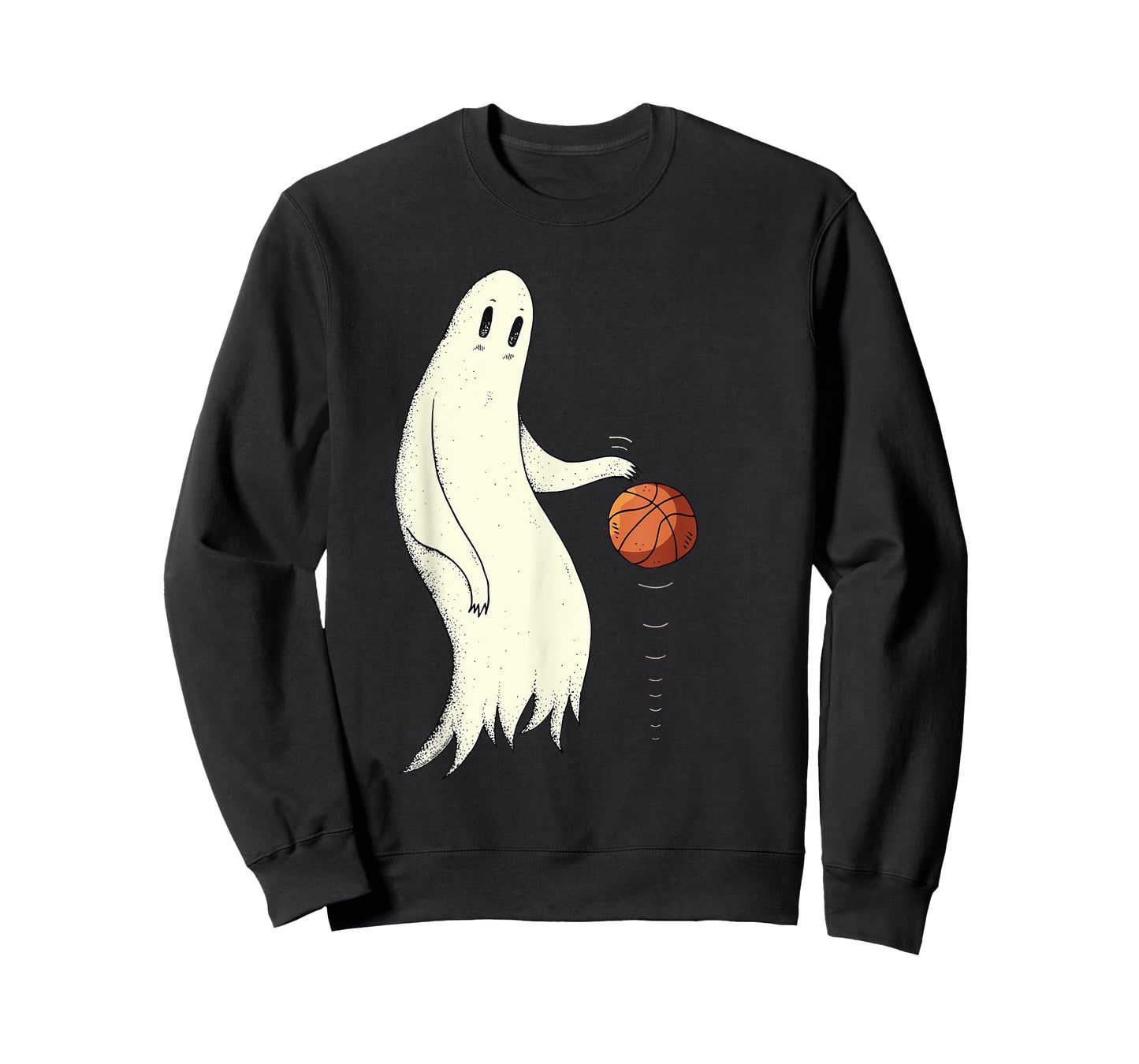 Funny Cool Ghost Dribbling Basketball - Halloween Basketball T-Shirt