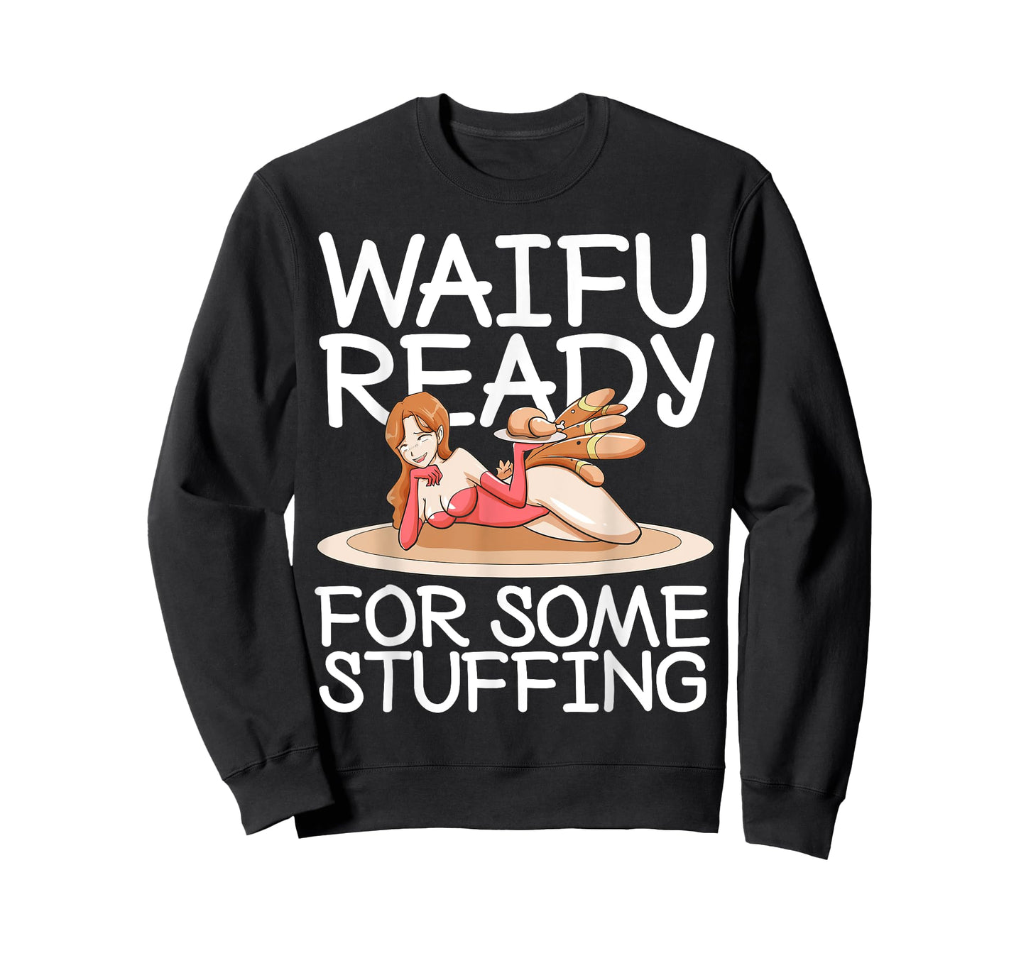 Otaku Ahegao Anime Thanksgiving Ecchi Hentai Lewd Sexy Waifu T-Shirt