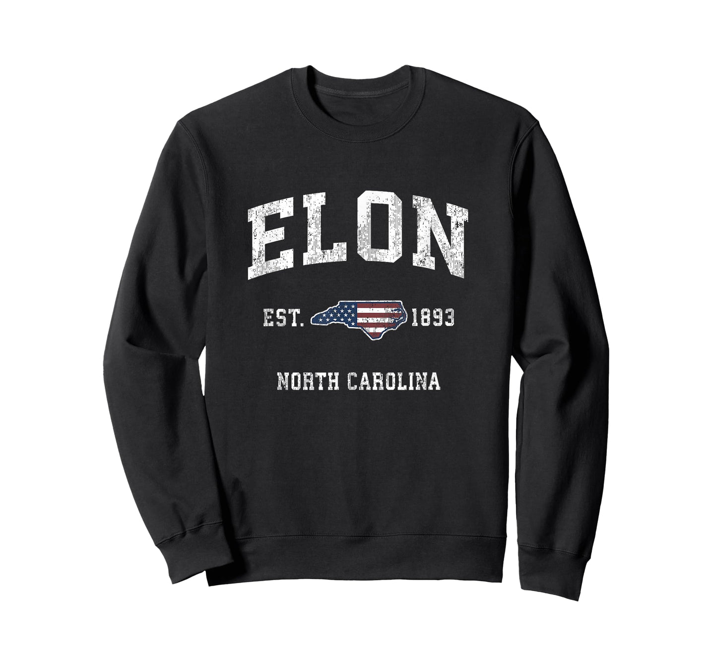 Elon North Carolina NC Vintage American Flag Sports Design T-Shirt