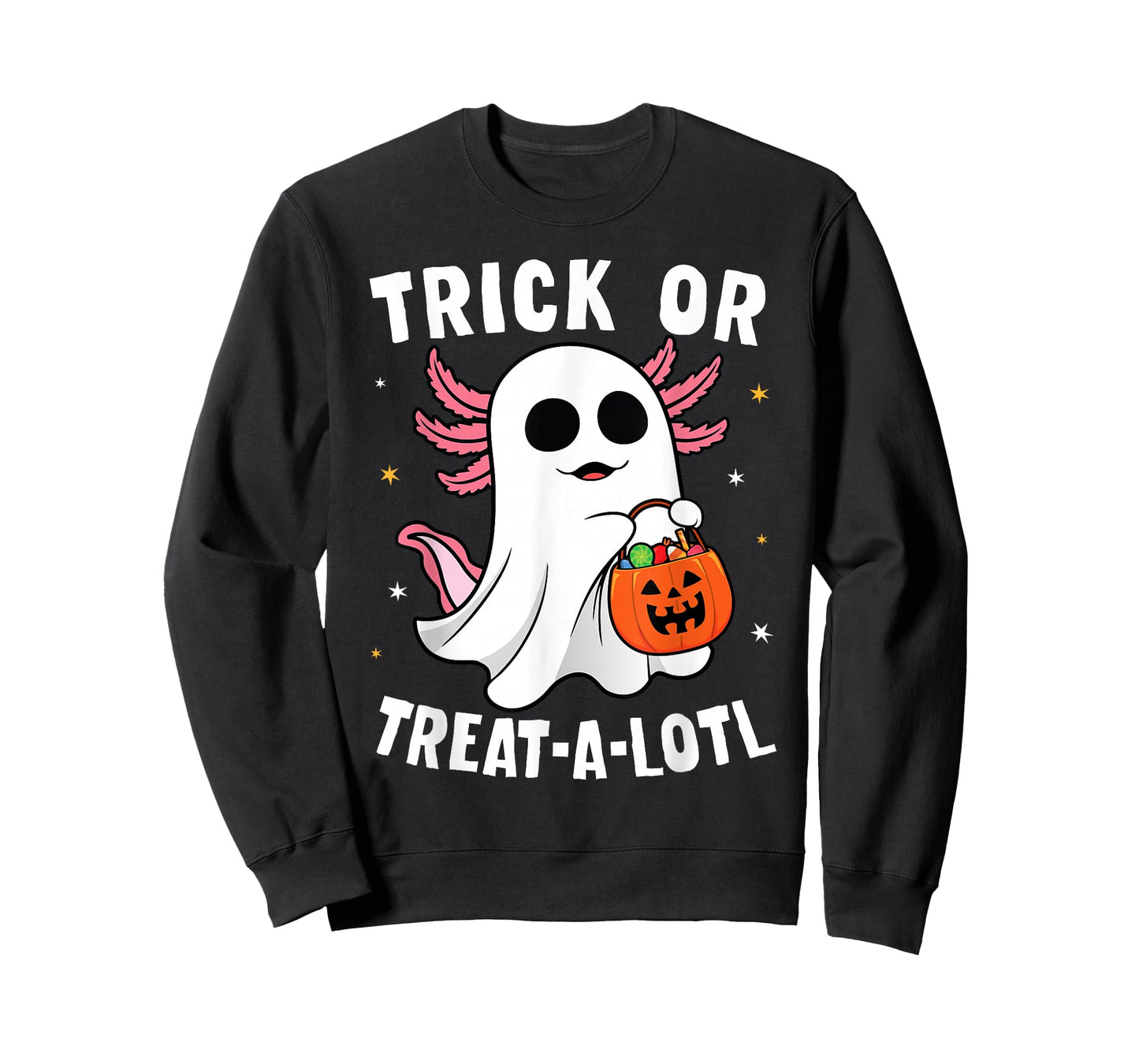 Trick or Treat A Lotl Axolotl Halloween Costume Toddler Kids T-Shirt