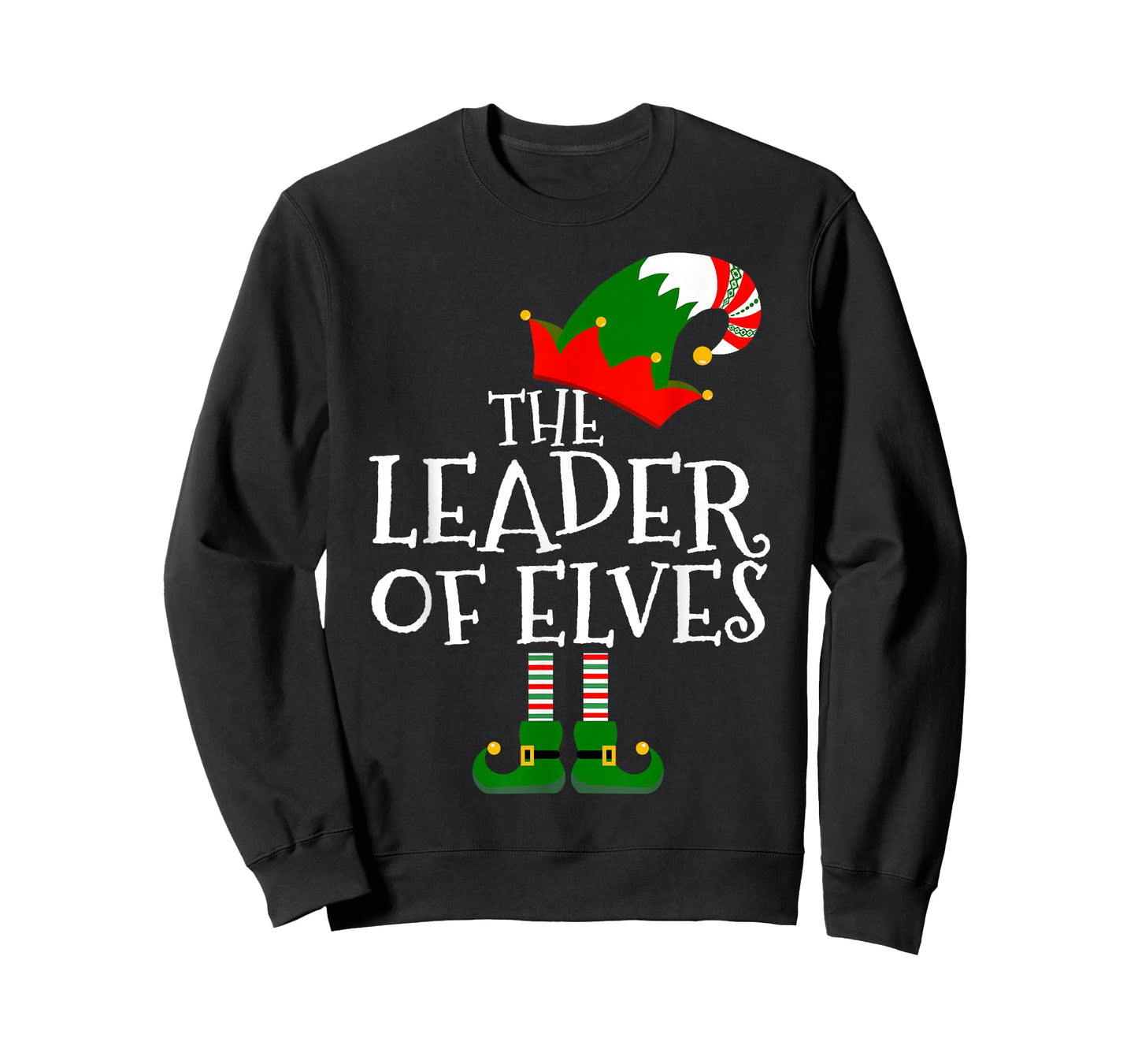 The Leader of Elves Matching Family Group Gift Elf Christmas T-Shirt