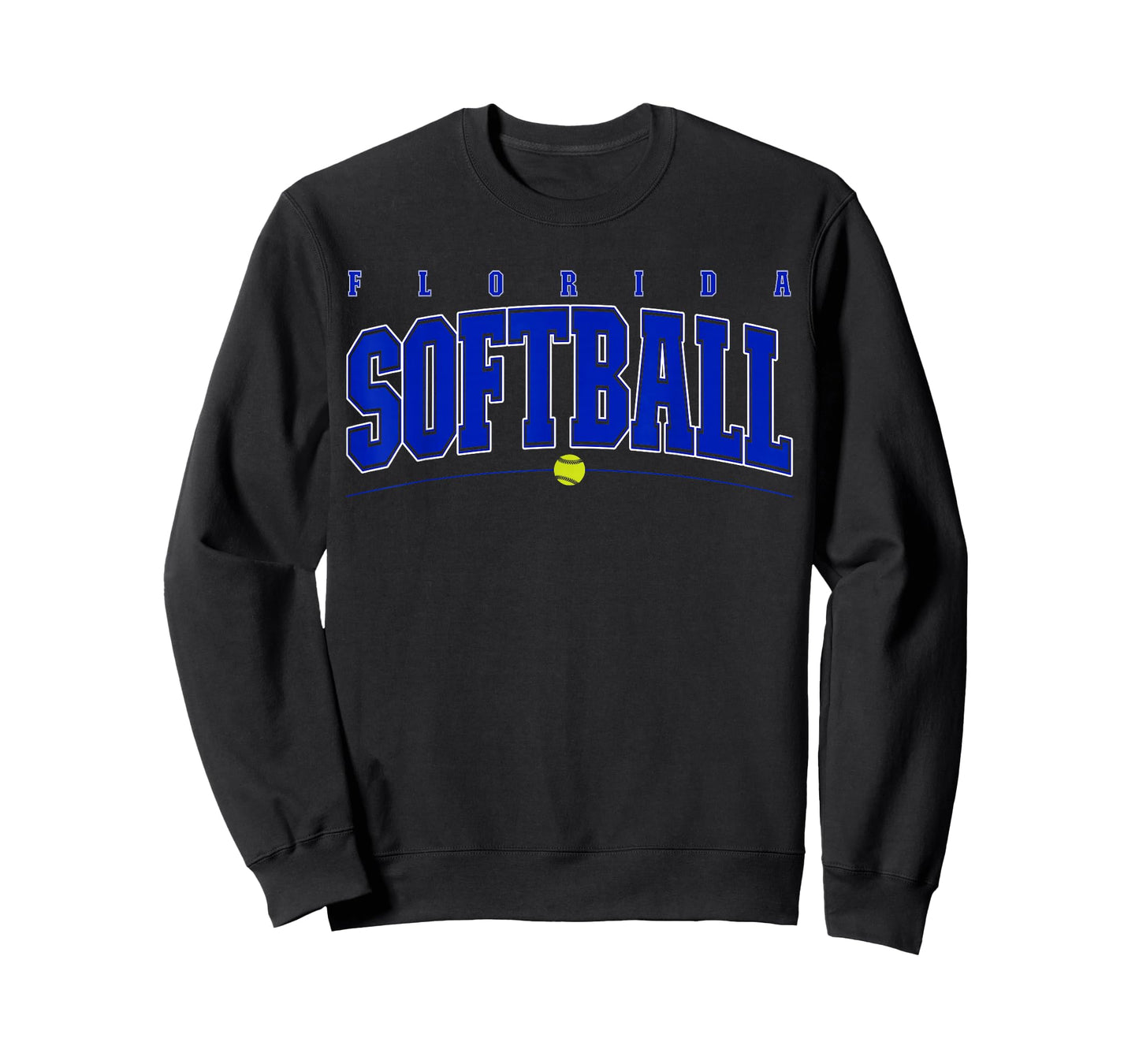 Florida Softball Vintage Mens Kids Team Retro Softball Fan T-Shirt