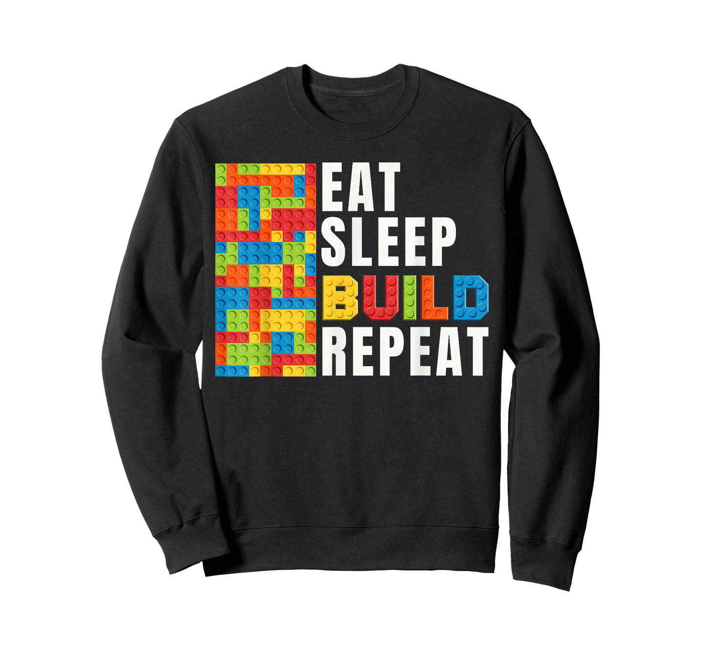 Brick Builder Eat sleep Build repeat Master Builder T-Shirt