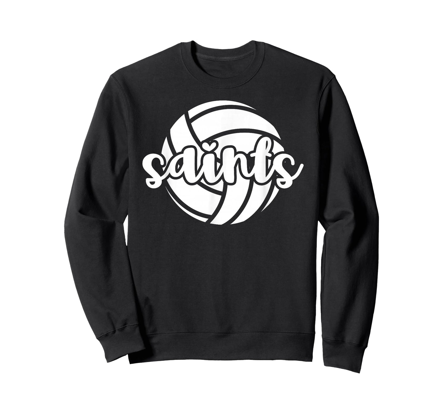 Saints Volleyball Team Mascot School Spirit Game Night T-Shirt