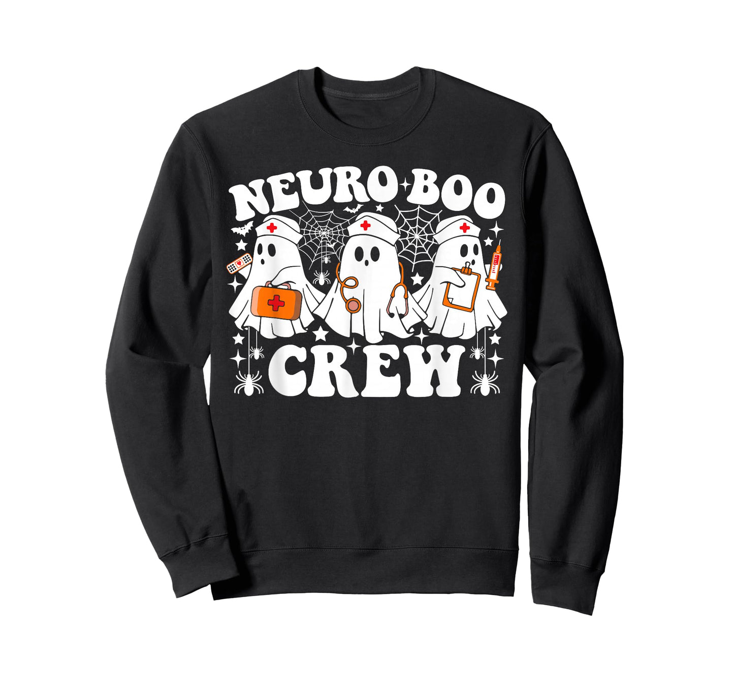 Neuro Boo Crew Nurse Funny Ghost Halloween T-Shirt