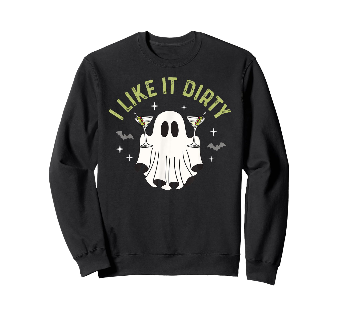 I Like It Dirty Halloween Dirty Martini Ghost T-Shirt