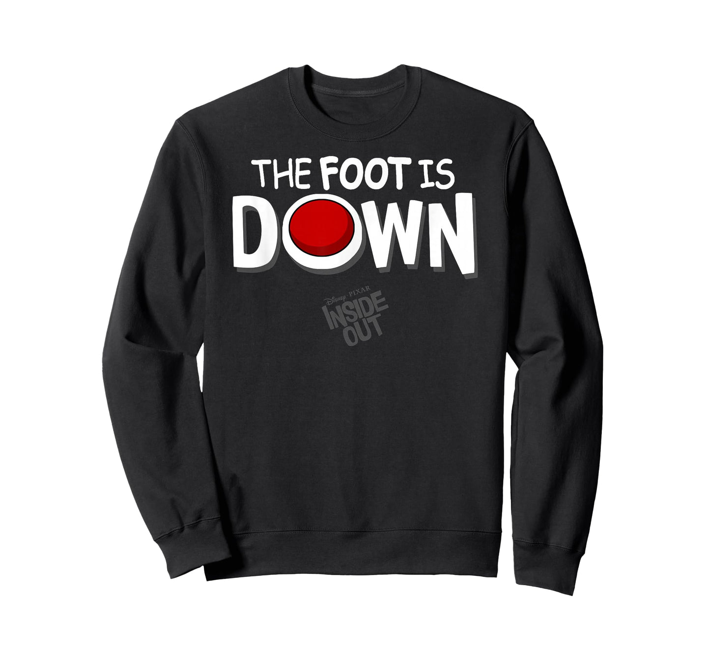 Disney Pixar Inside Out The Foot Is Down Text Logo T-Shirt